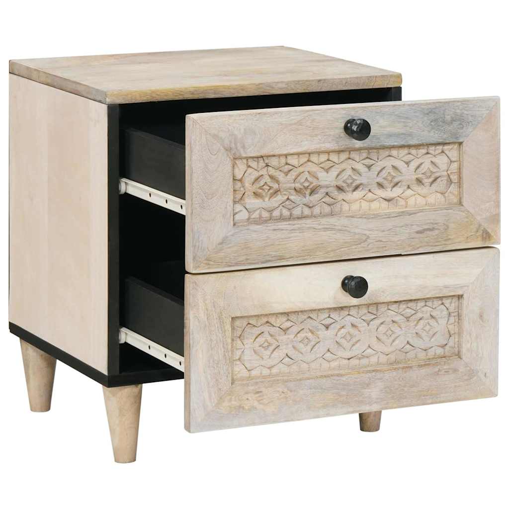 Cabinet de chevet avec tiroir 2 pcs Beige 40 x 33 x 46 cm - XIOS