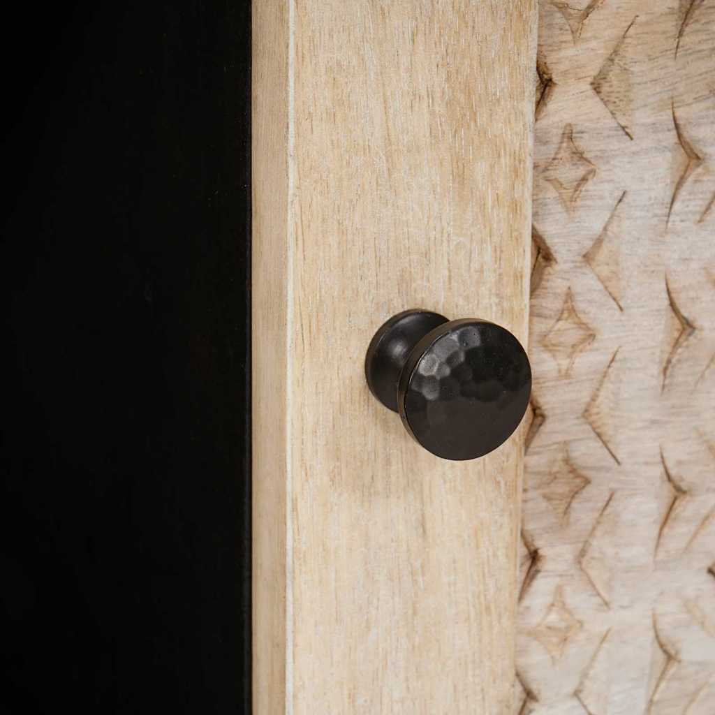 Table basse Beige 80 x 50 x 40 cm Bois d'acacia massif - XIOS