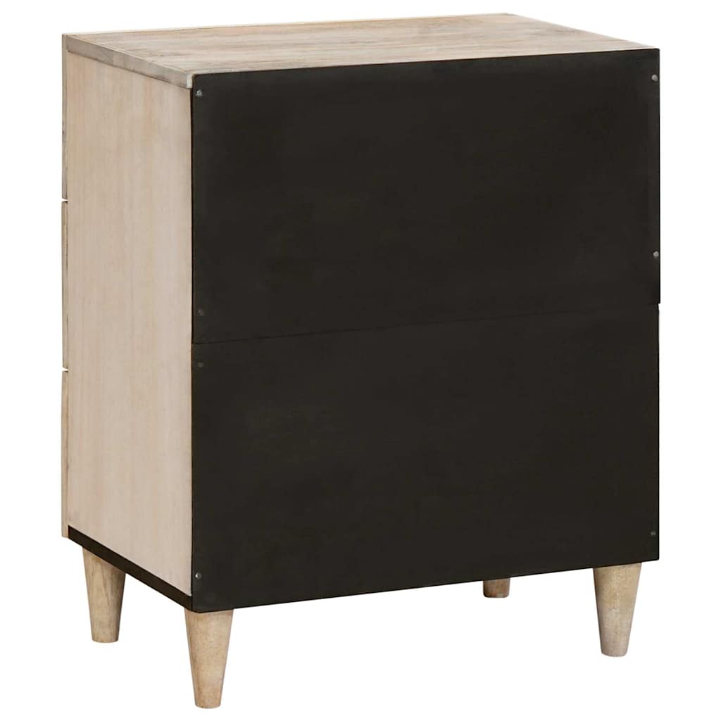 Cabinet de chevet Beige 50 x 33 x 62 cm Bois d'acacia massif - XIOS