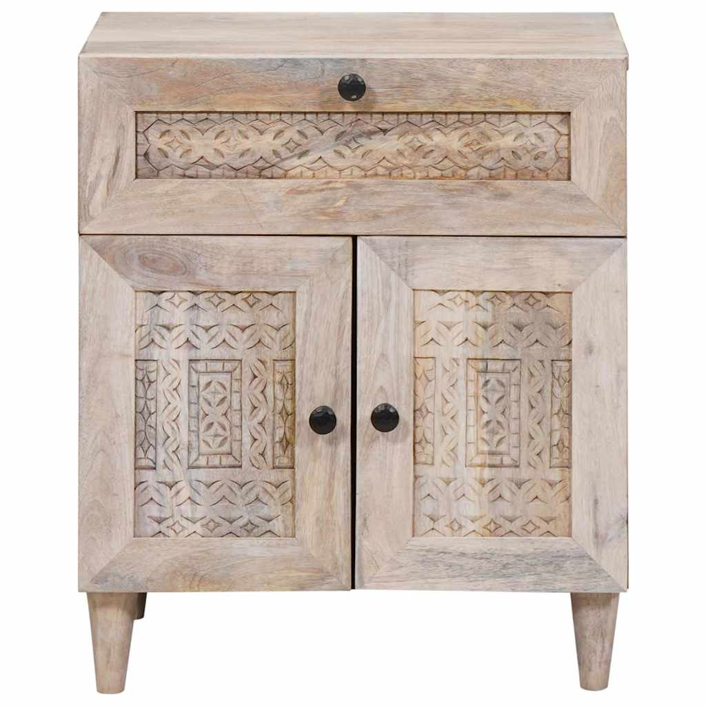 Table de chevet Blanc 50 x 33 x 60 cm Bois d'ingénierie - XIOS