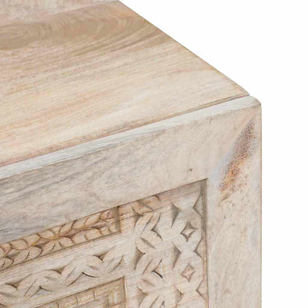 Table basse Beige 100 x 54 x 40 cm bois de manguier massif - XIOS