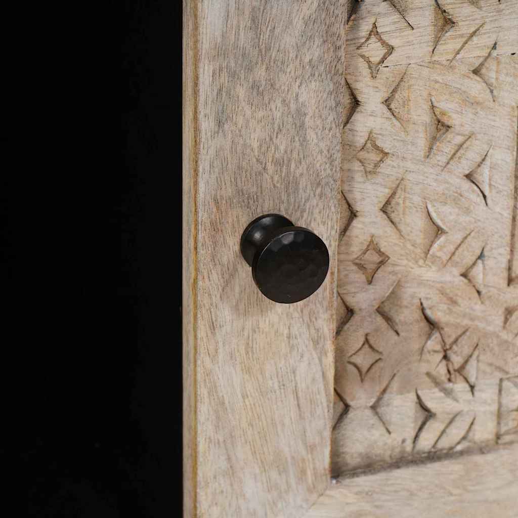 Table basse Beige 100 x 54 x 40 cm bois de manguier massif - XIOS