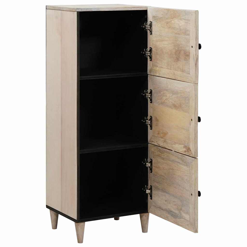 Haut Armoire Blanc 40 x 33 x 110 cm bois de manguier massif