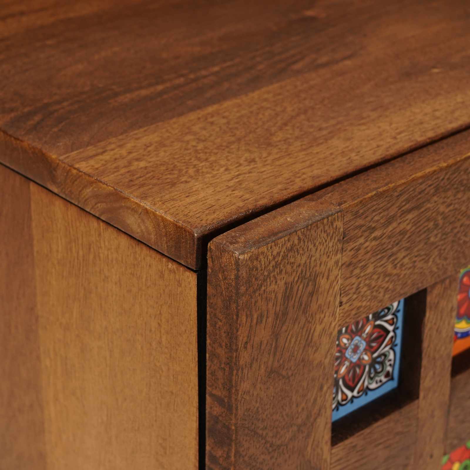 Cabinet de chevet Marron 40 x 33 x 46 cm Bois de mangue massif - XIOS