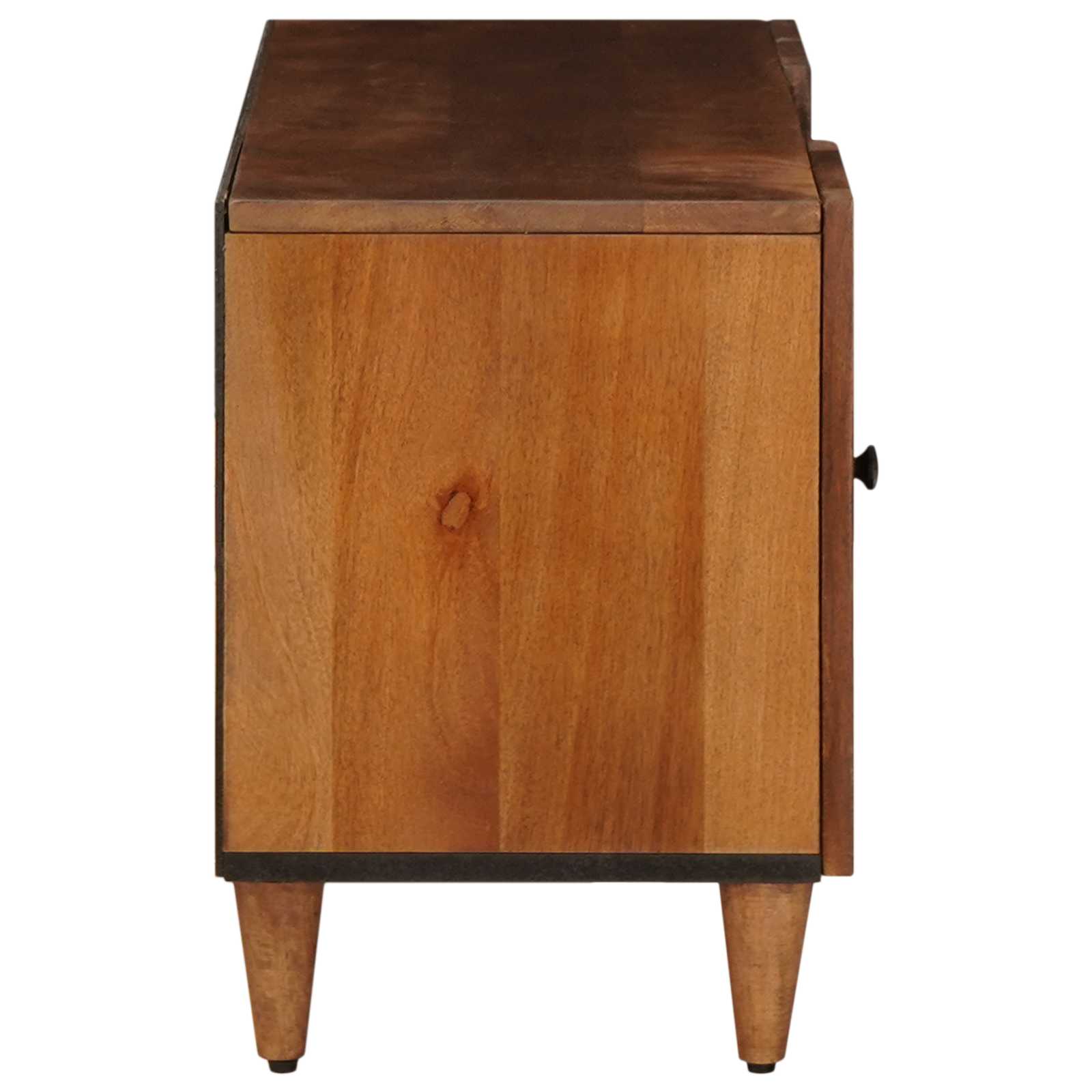 Meuble TV Noyer 105 x 33,5 x 46 cm Bois de mangue massif - XIOS