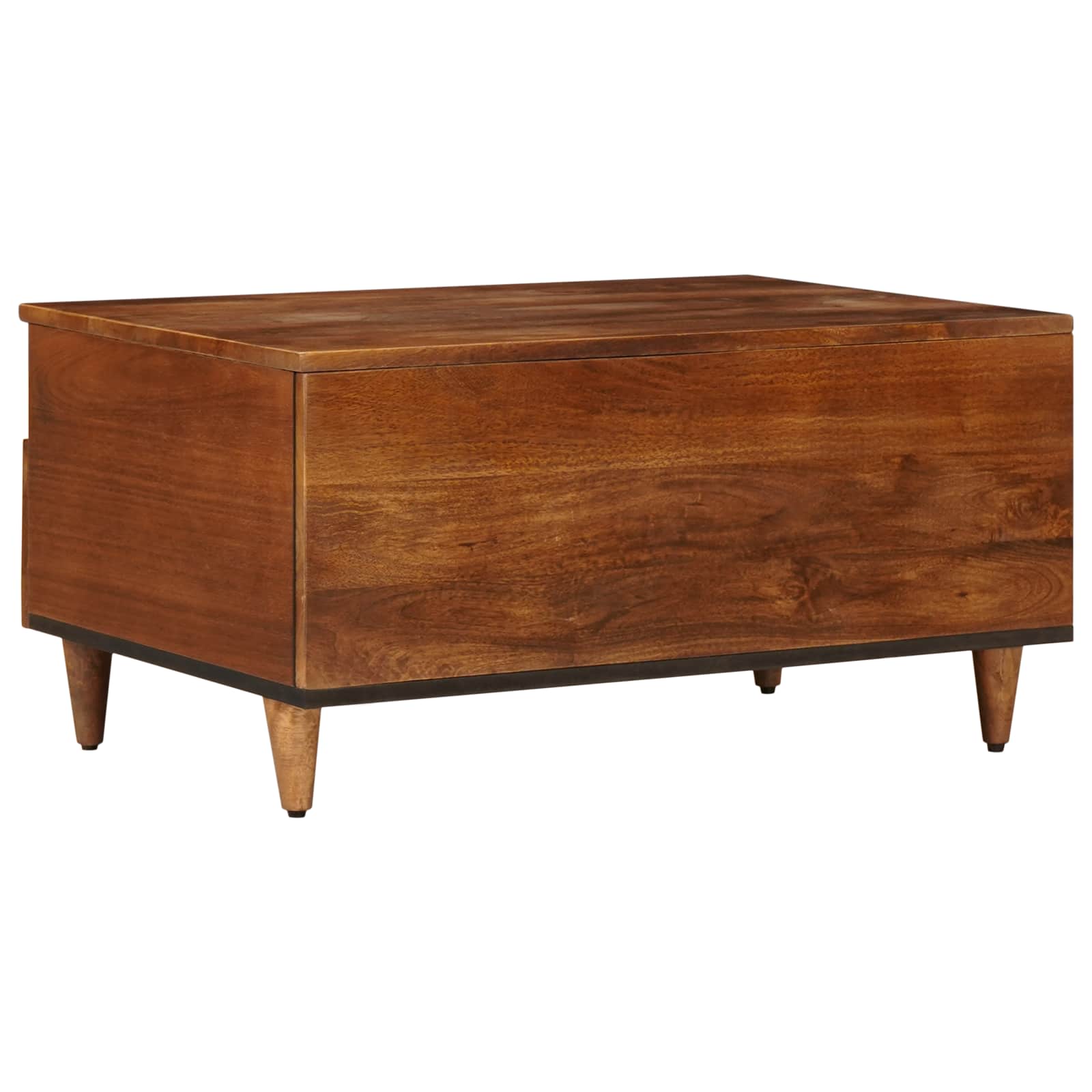 Meuble TV Noyer 70 x 33 x 46 cm Bois de mangue massif - XIOS