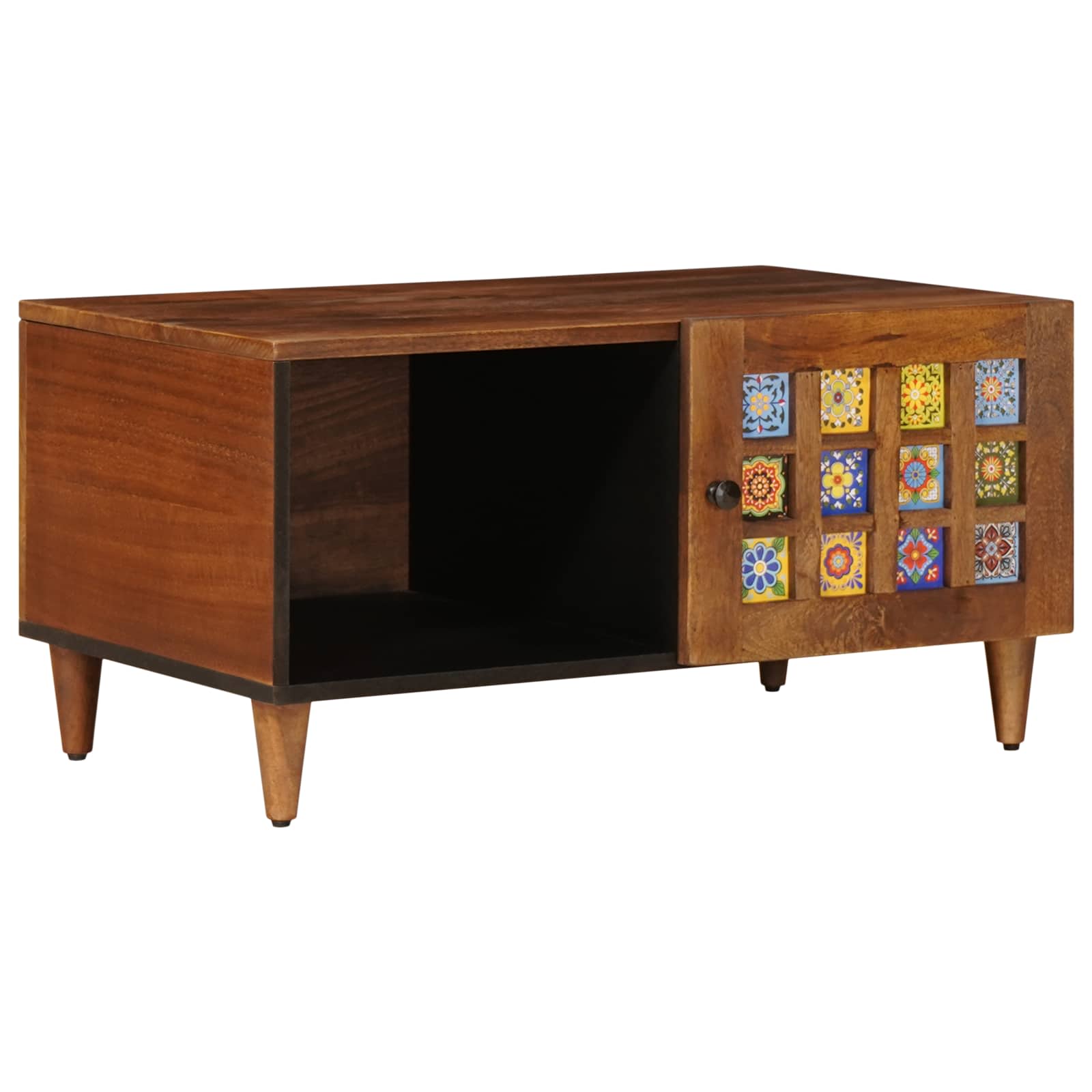 Table basse Marron 80 x 50 x 40 cm Bois de mangue massif - XIOS
