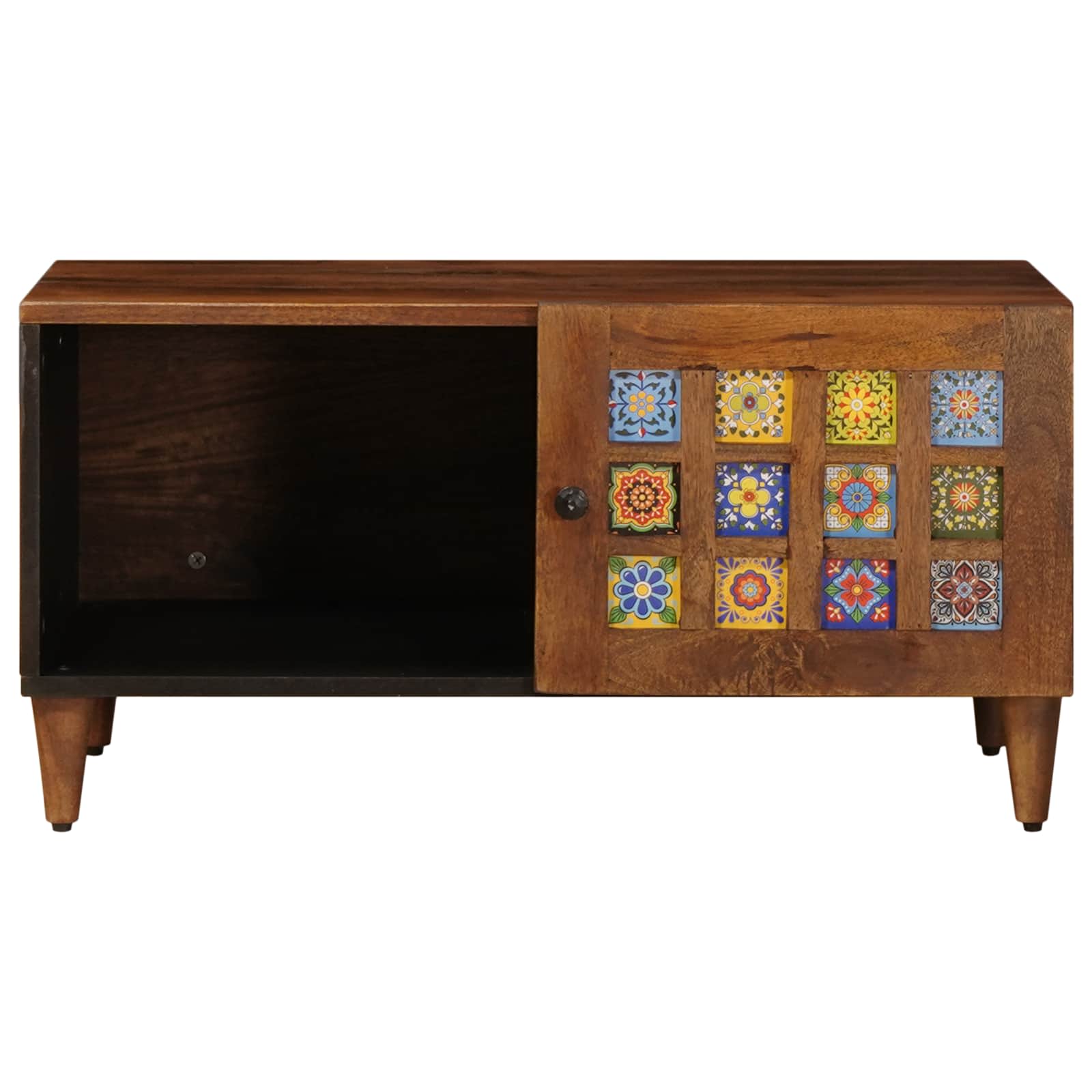 Table basse Marron 80 x 50 x 40 cm Bois de mangue massif - XIOS