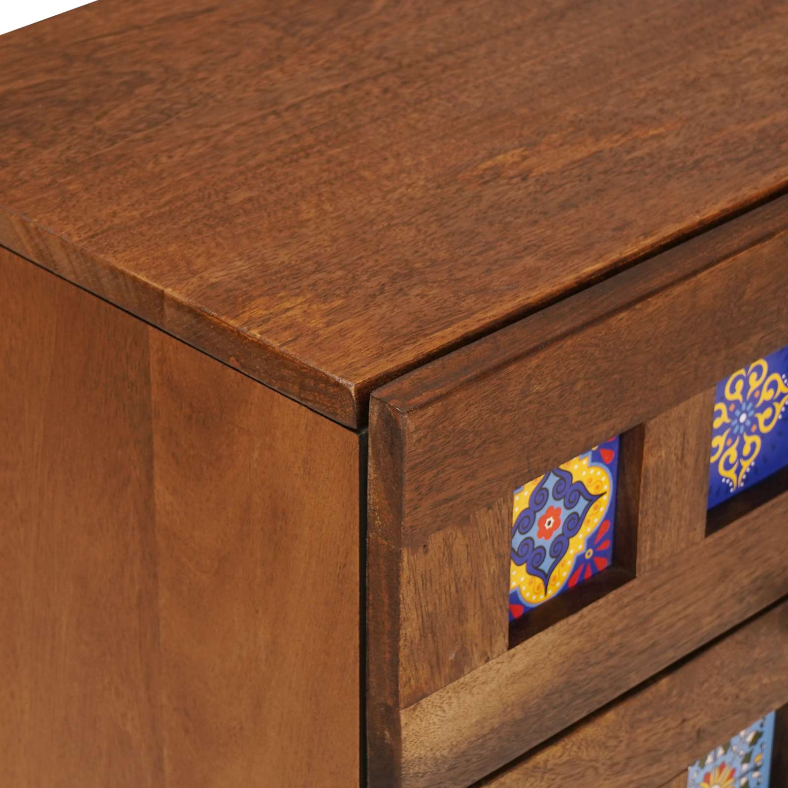 Cabinet de chevet Marron 50 x 33 x 60 cm Bois de mangue massif - XIOS