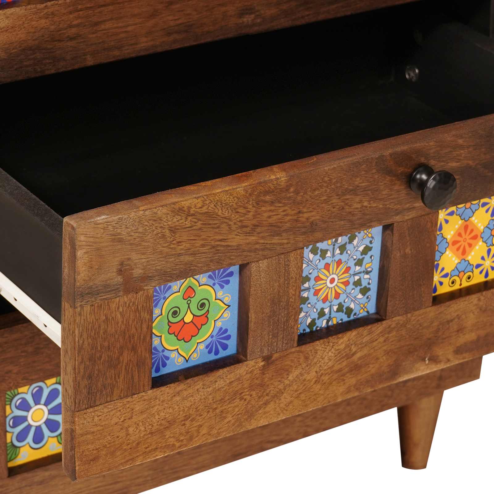 Cabinet de chevet Marron 50 x 33 x 60 cm Bois de mangue massif - XIOS