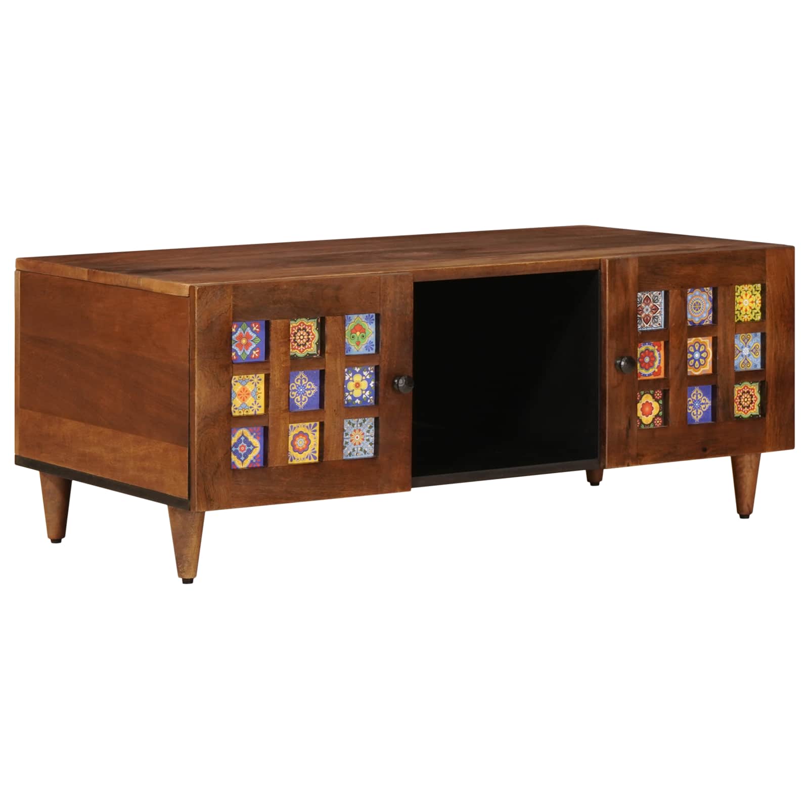Table basse Marron 100 x 54 x 40 cm Bois de mangue massif - XIOS