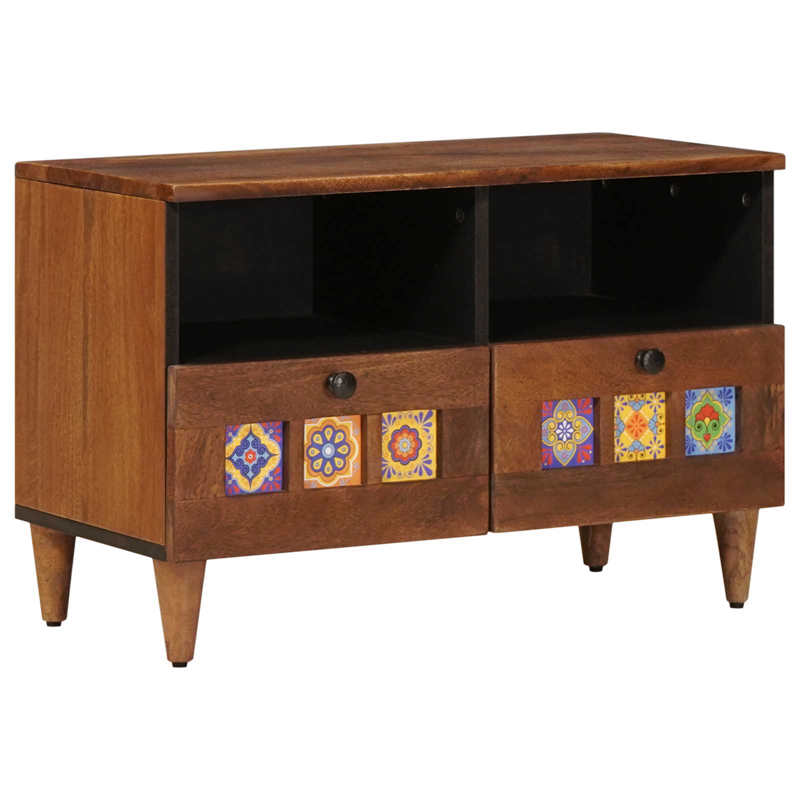 Table basse Marron 80 x 54 x 40 cm Bois de mangue massif - XIOS