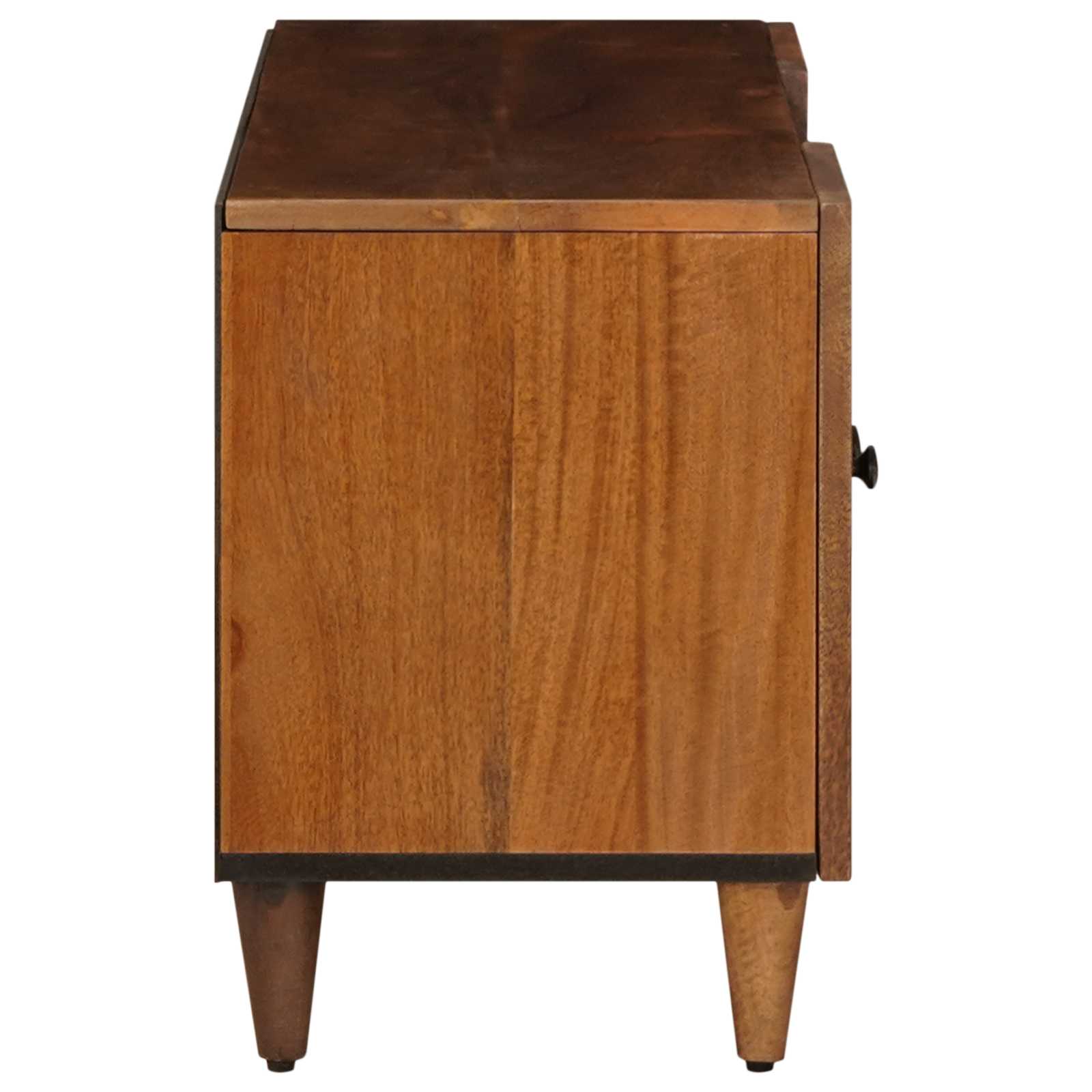 Meuble TV Noyer 105 x 33 x 46 cm Bois de mangue massif - XIOS