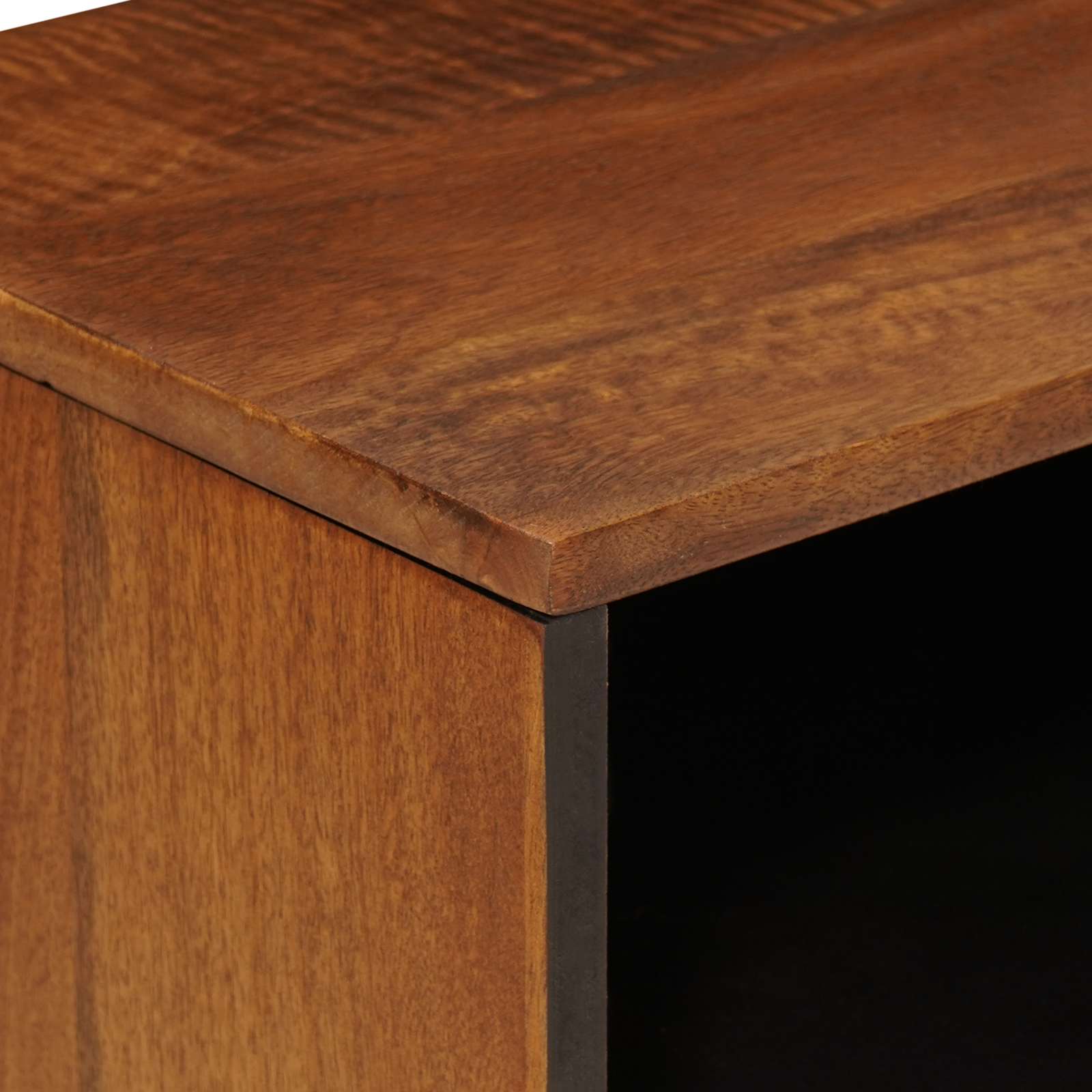 Meuble TV Noyer 80 x 33 x 46 cm Bois de mangue massif - XIOS