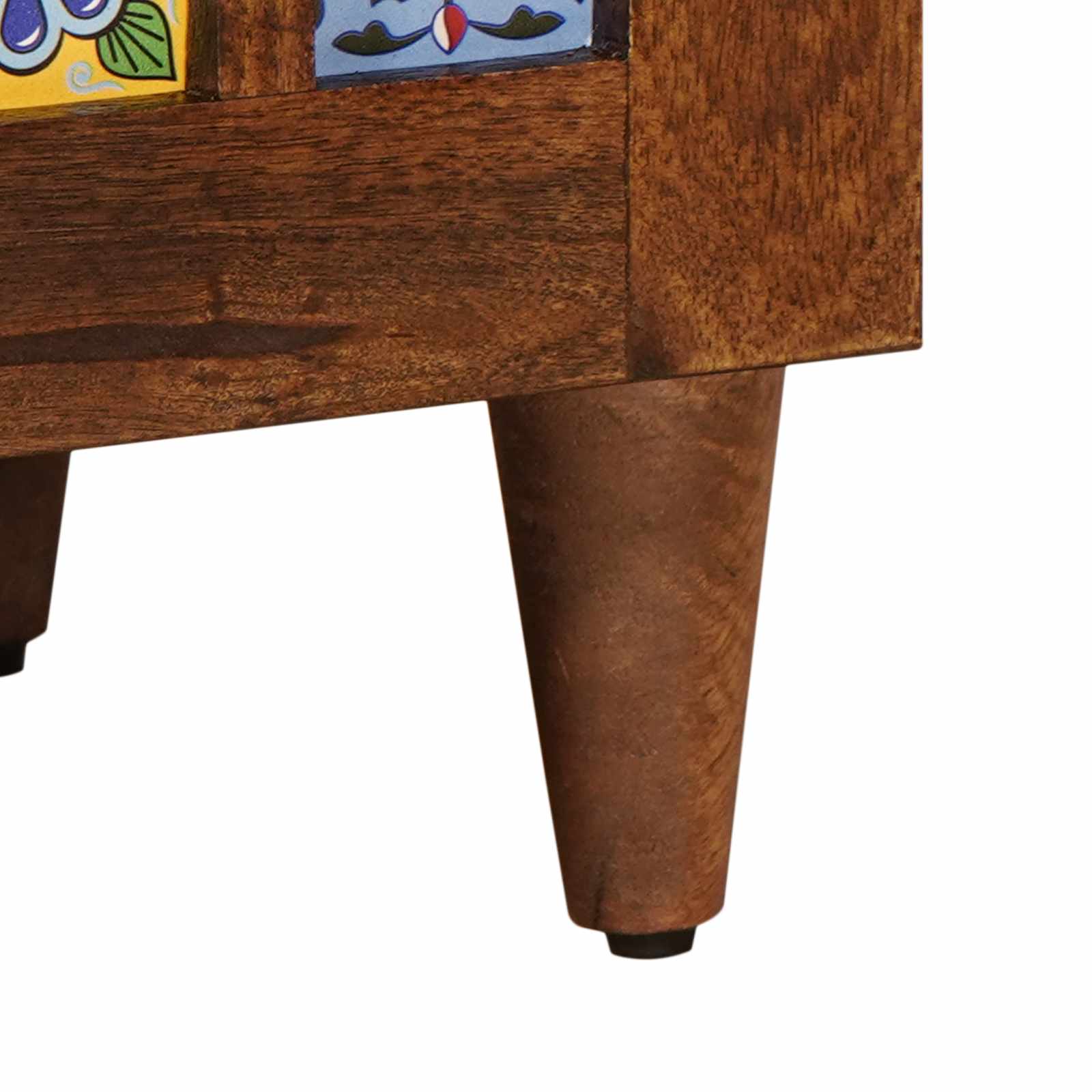 Meuble TV Noyer 80 x 33 x 46 cm Bois de mangue massif - XIOS