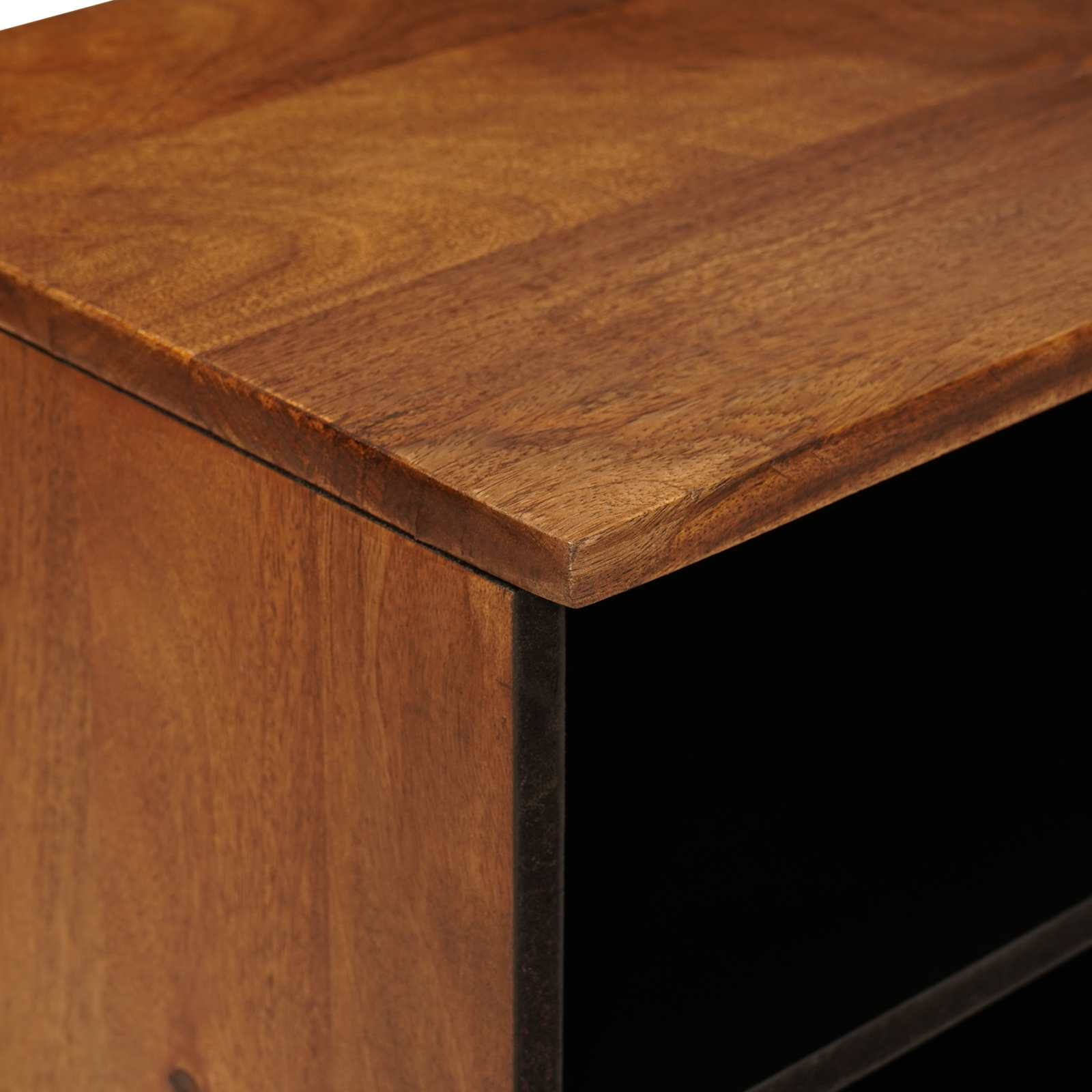 Meuble TV Noyer 100 x 33 x 46 cm Bois de mangue massif - XIOS