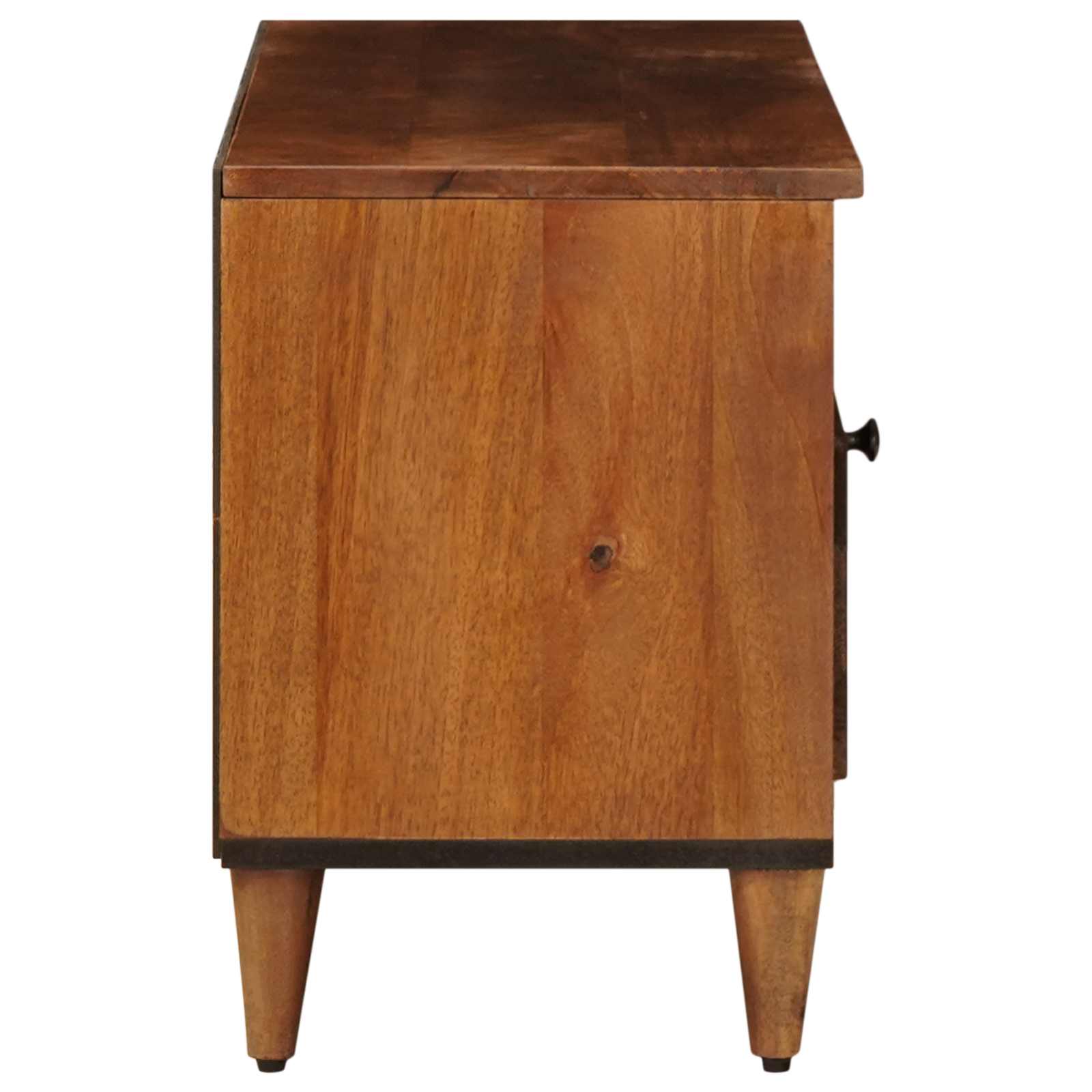 Meuble TV Noyer 100 x 33 x 46 cm Bois de mangue massif - XIOS