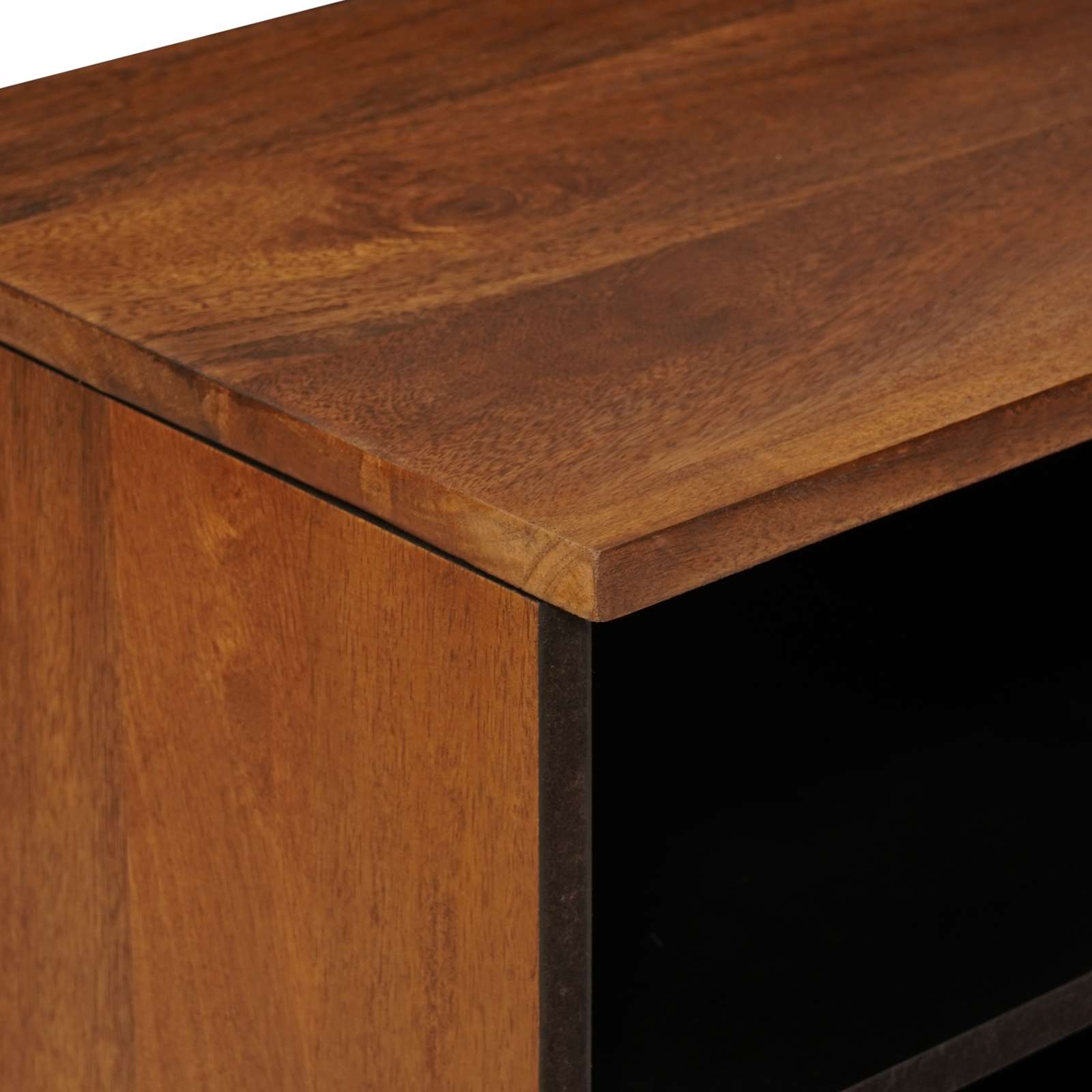 Meuble TV Noyer 80 x 33 x 46 cm Bois de mangue massif - XIOS