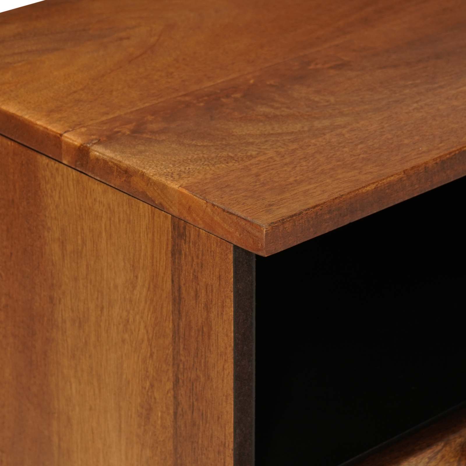 Meuble TV Noyer 100 x 33 x 46 cm Bois de mangue massif - XIOS