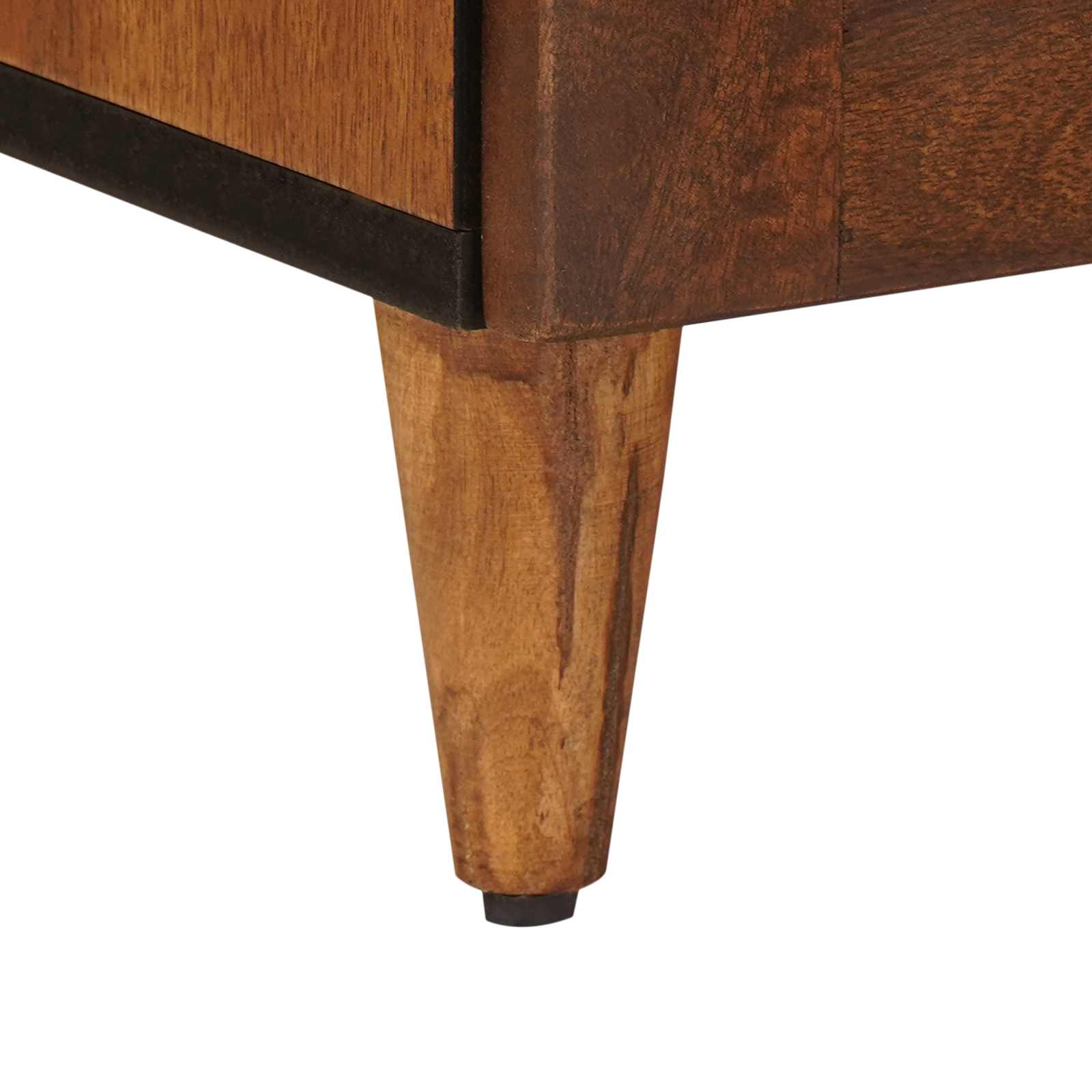 Buffet avec porte Noyer 40 x 33 x 75 cm Bois de mangue massif - XIOS