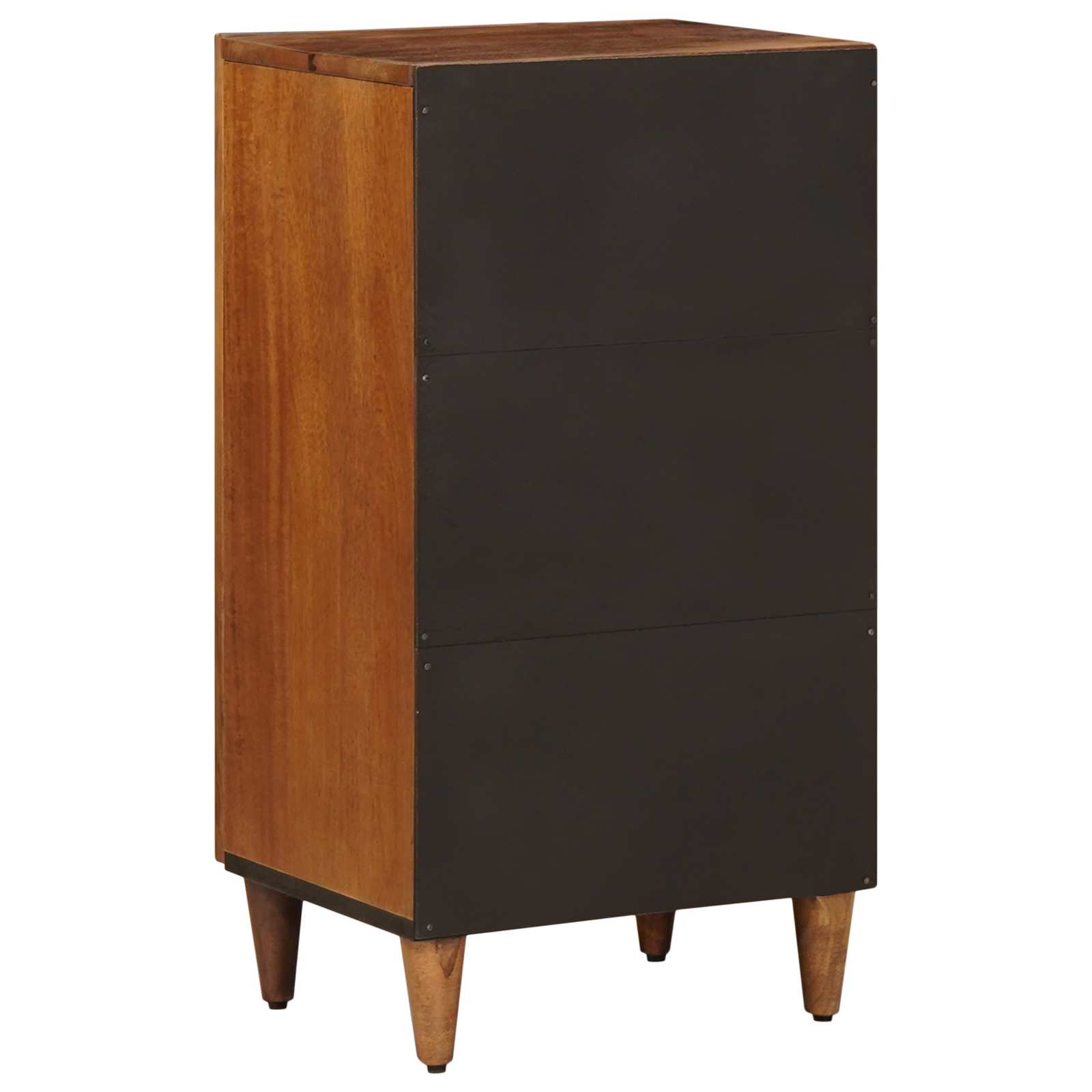 Buffet avec porte Noyer 40 x 33 x 75 cm Bois de mangue massif - XIOS