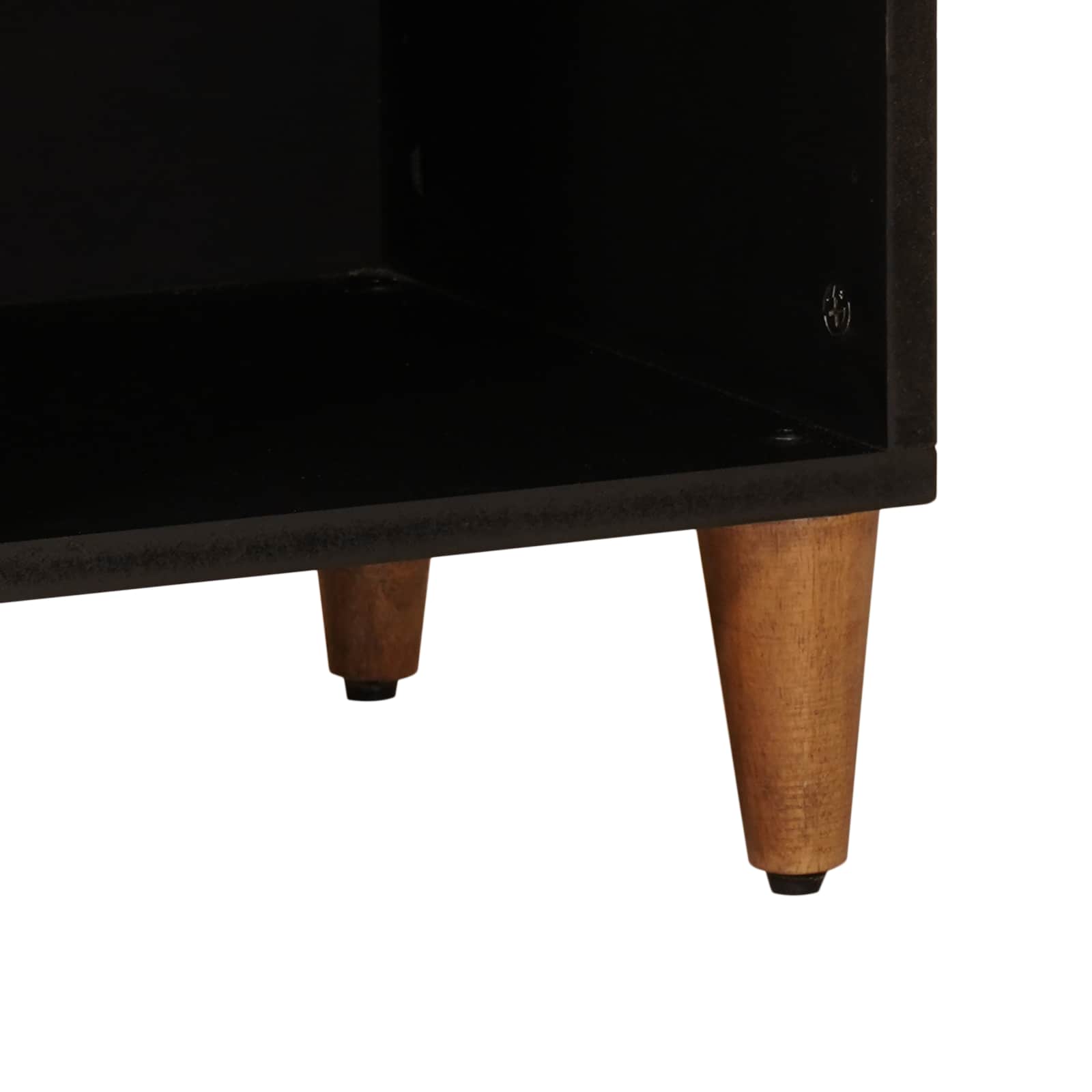 Buffet avec porte Noyer 80 x 33 x 75 cm Bois de mangue massif - XIOS