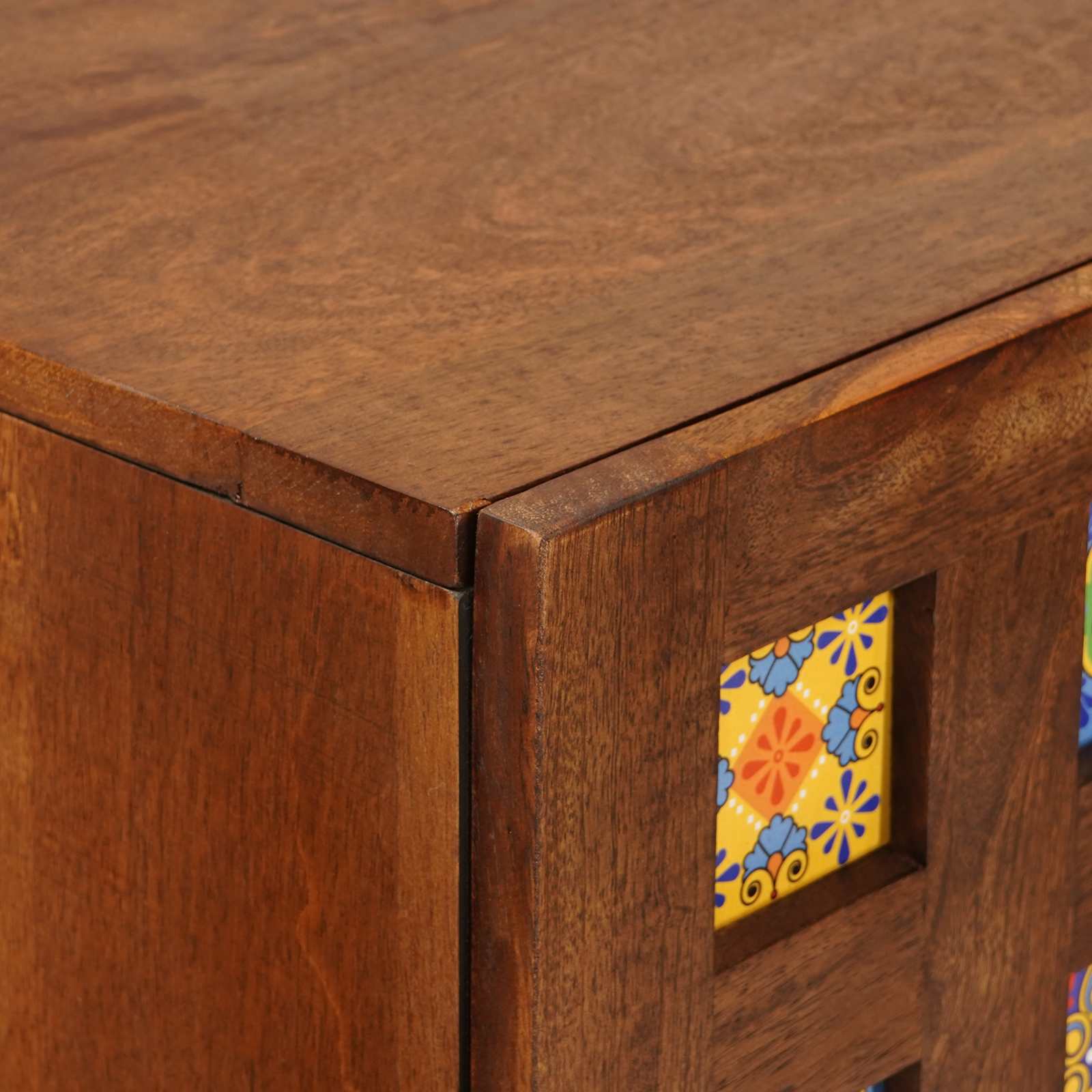 Haut Armoire Noyer 60 x 33,5 x 100 cm Bois de mangue massif - XIOS