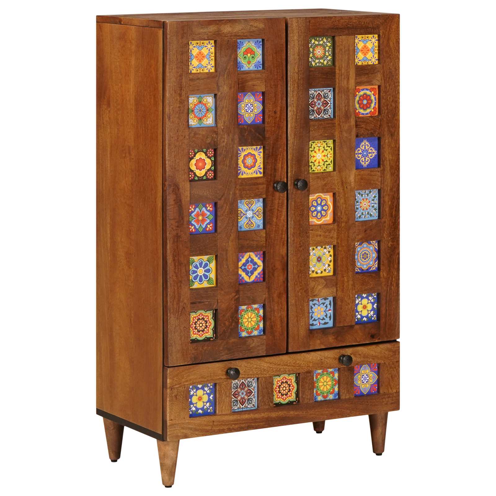 Haut Armoire Noyer 60 x 33,5 x 100 cm Bois de mangue massif