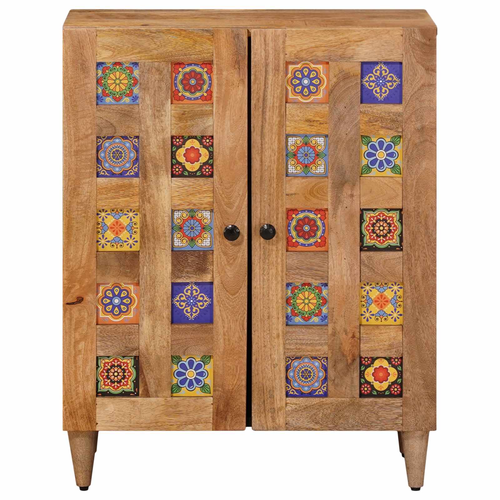 Buffet Naturel 60 x 33,5 x 75 cm Bois de mangue massif - XIOS