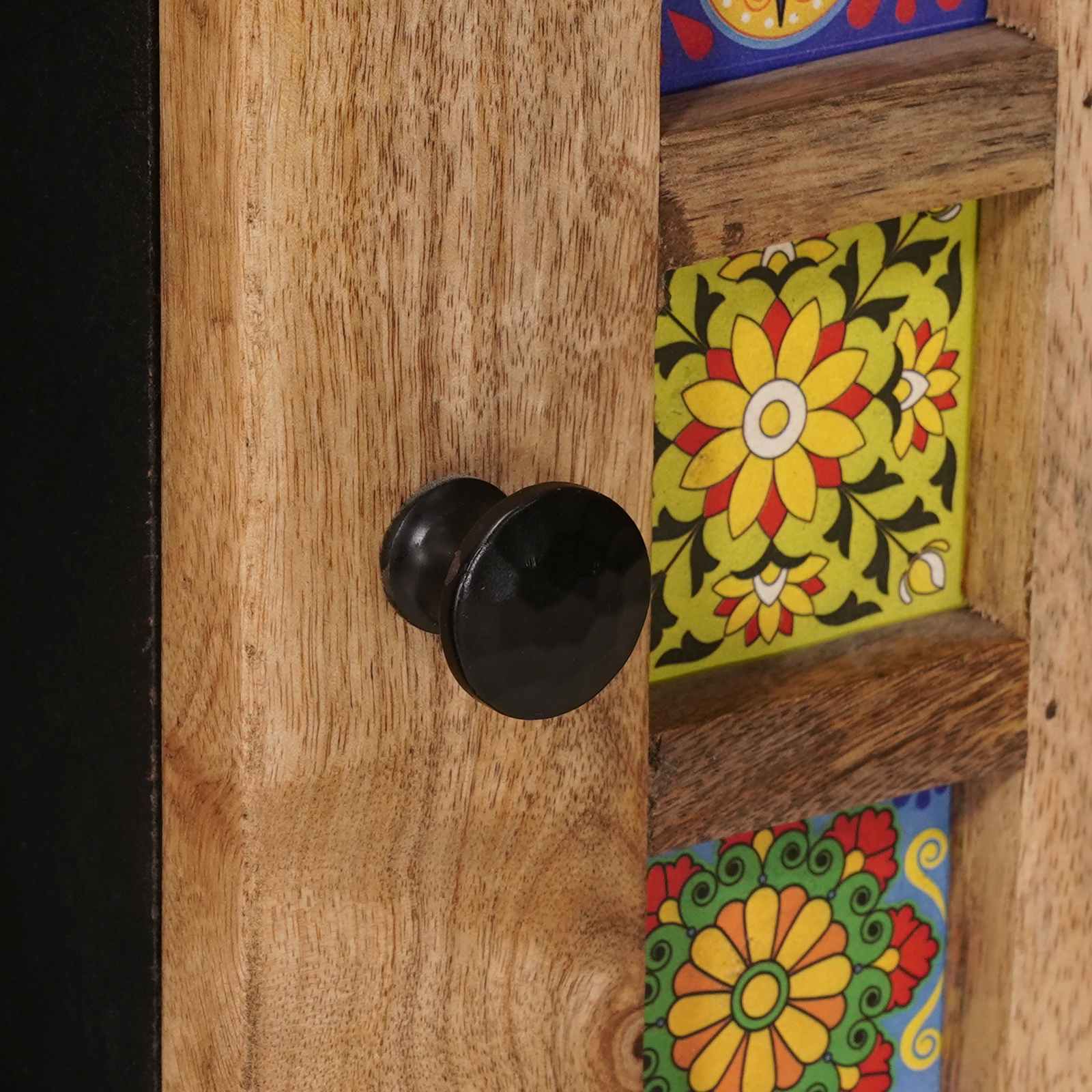 Table basse Naturel 80 x 50 x 40 cm Bois de mangue massif - XIOS