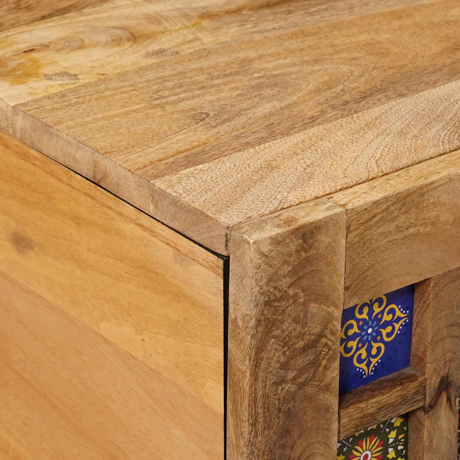 Table basse Naturel 80 x 50 x 40 cm Bois de mangue massif - XIOS