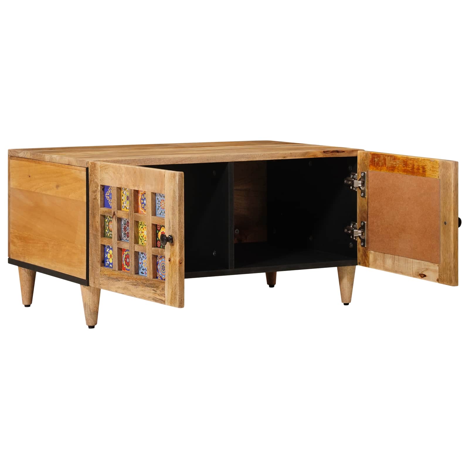 Table basse Naturel 80 x 50 x 40 cm Bois de mangue massif - XIOS