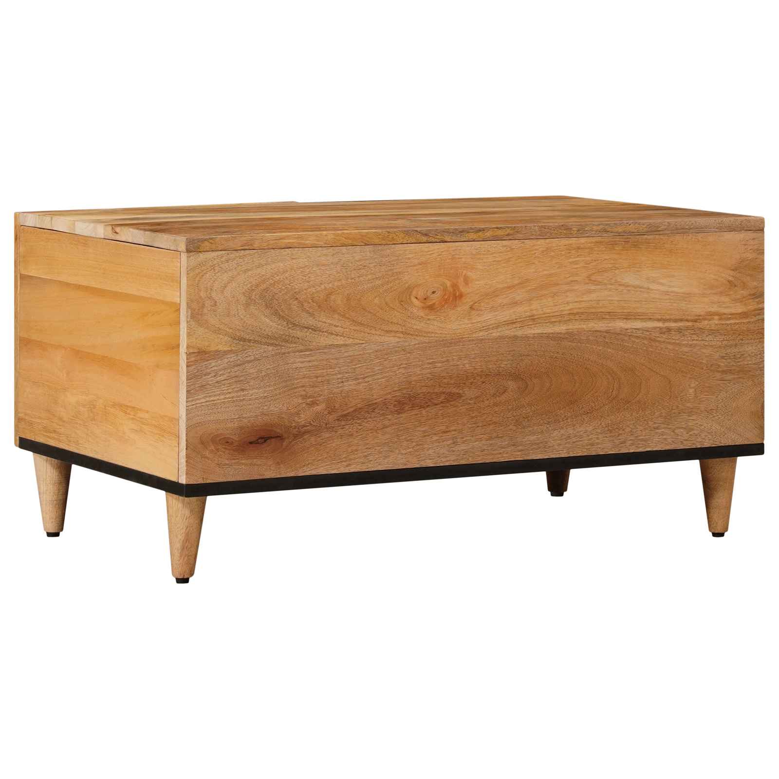 Table basse Naturel 80 x 50 x 40 cm Bois de mangue massif - XIOS