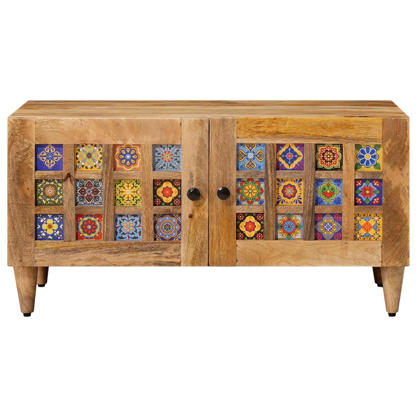 Table basse Naturel 80 x 50 x 40 cm Bois de mangue massif - XIOS