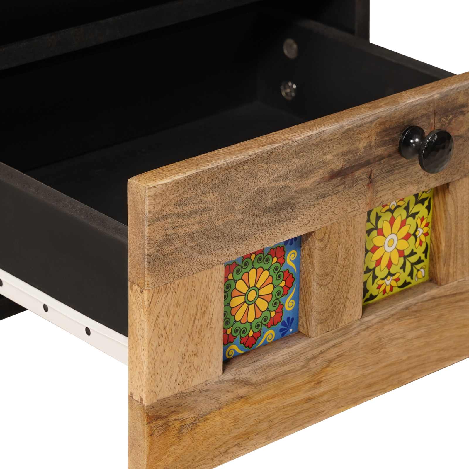 Cabinet de chevet avec tiroir 2 pcs Naturel 40 x 33 x 46 cm - XIOS