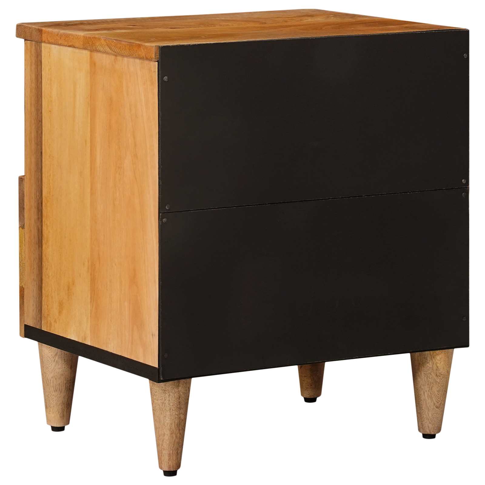 Cabinet de chevet avec tiroir 2 pcs Naturel 40 x 33 x 46 cm - XIOS