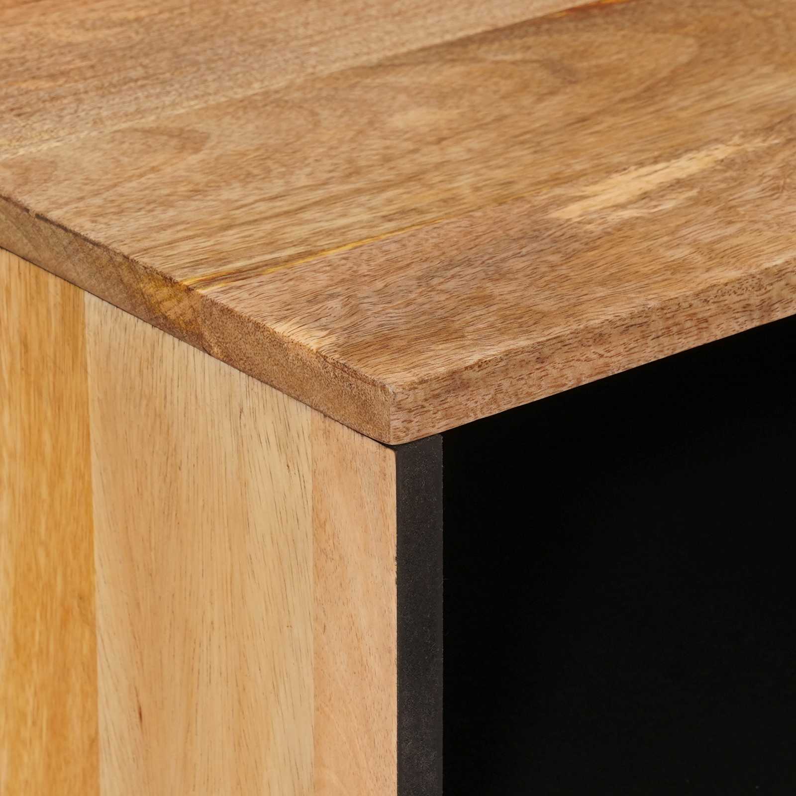 Cabinet de chevet Naturel 50 x 33 x 62 cm Bois de mangue massif - XIOS