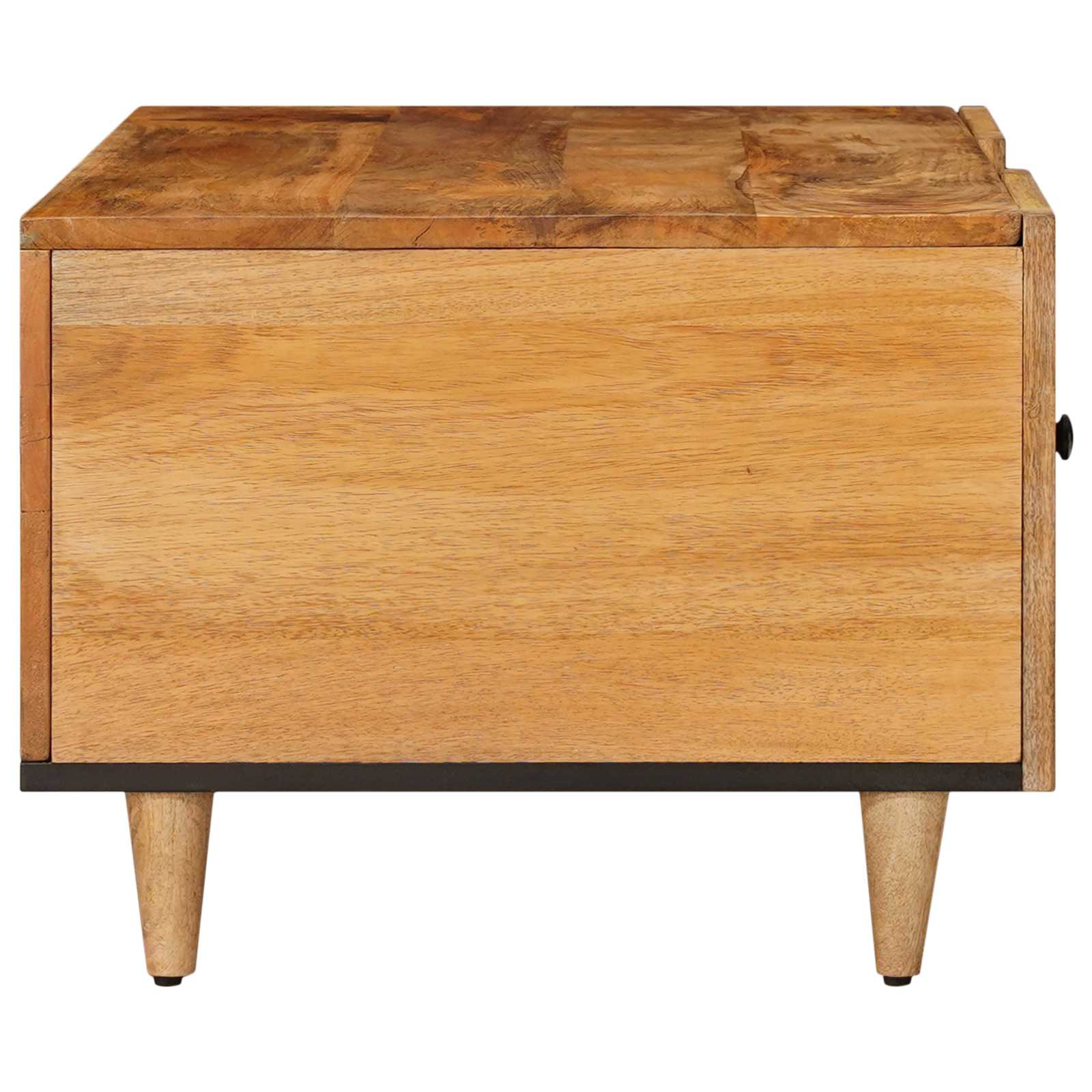 Table basse Naturel 100 x 54 x 40 cm Bois de mangue massif - XIOS
