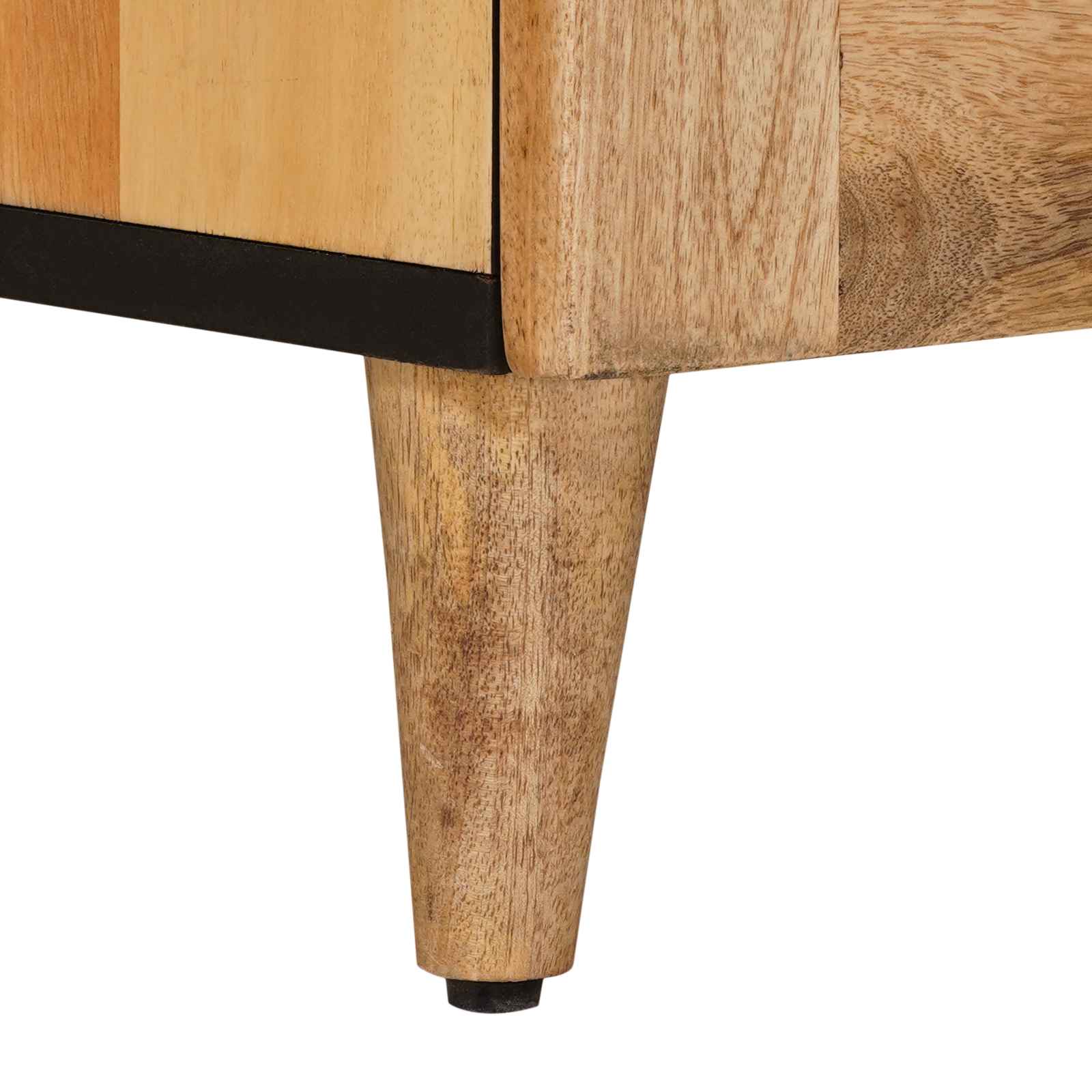Meuble TV Naturel 105 x 33,5 x 46 cm Bois de mangue massif - XIOS