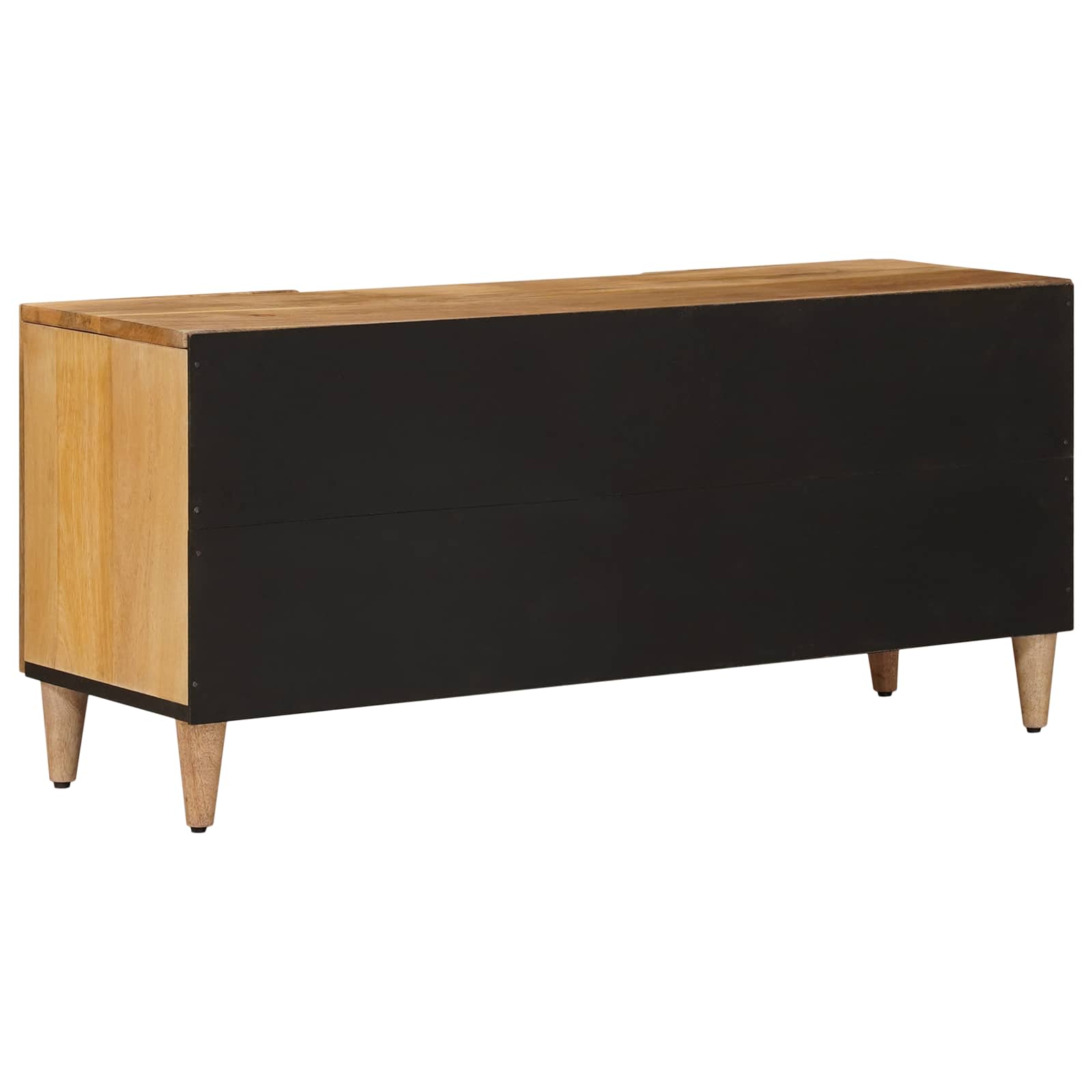 Meuble TV Naturel 105 x 33,5 x 46 cm Bois de mangue massif - XIOS