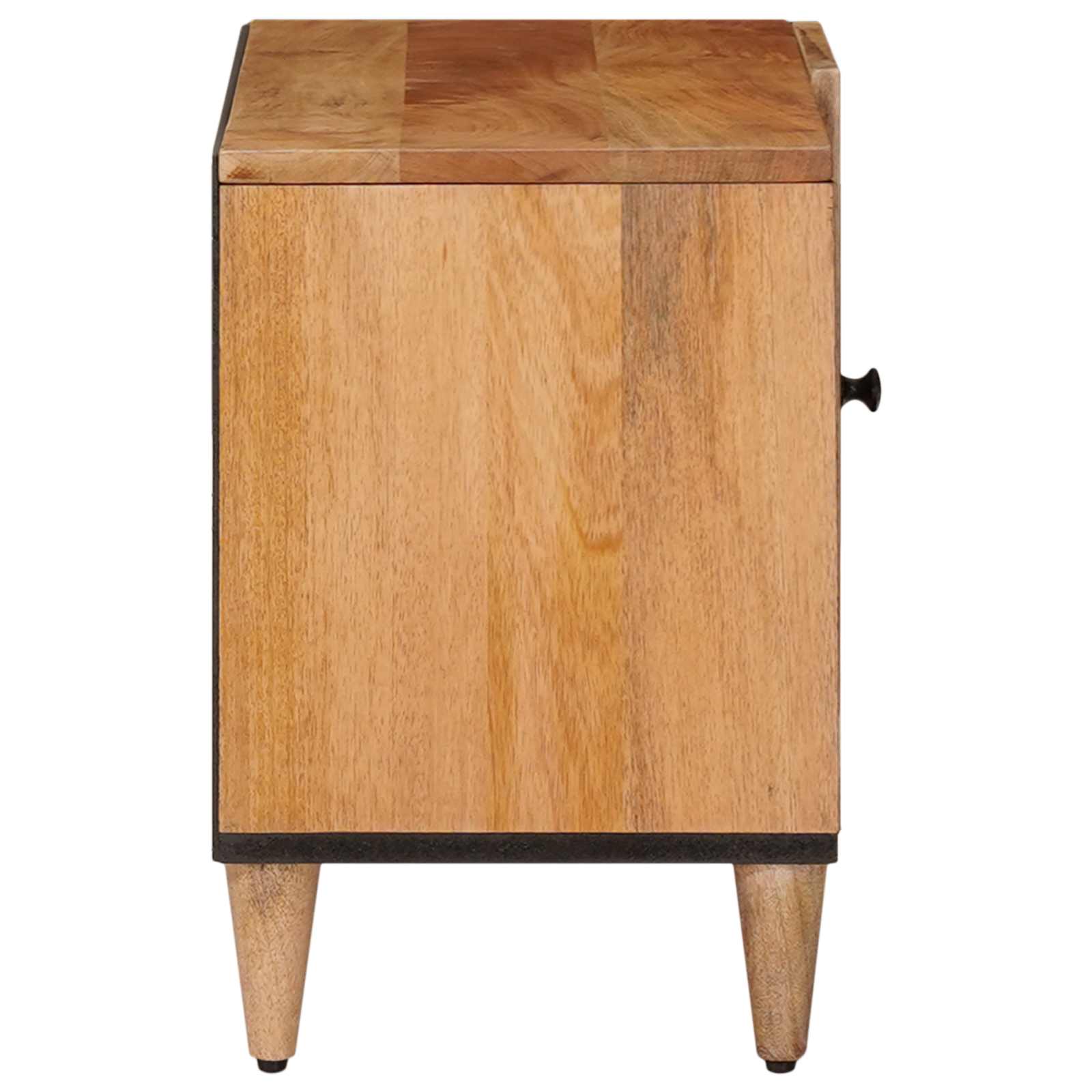 Meuble TV Naturel 80 x 31,5 x 46 cm Bois de mangue massif - XIOS