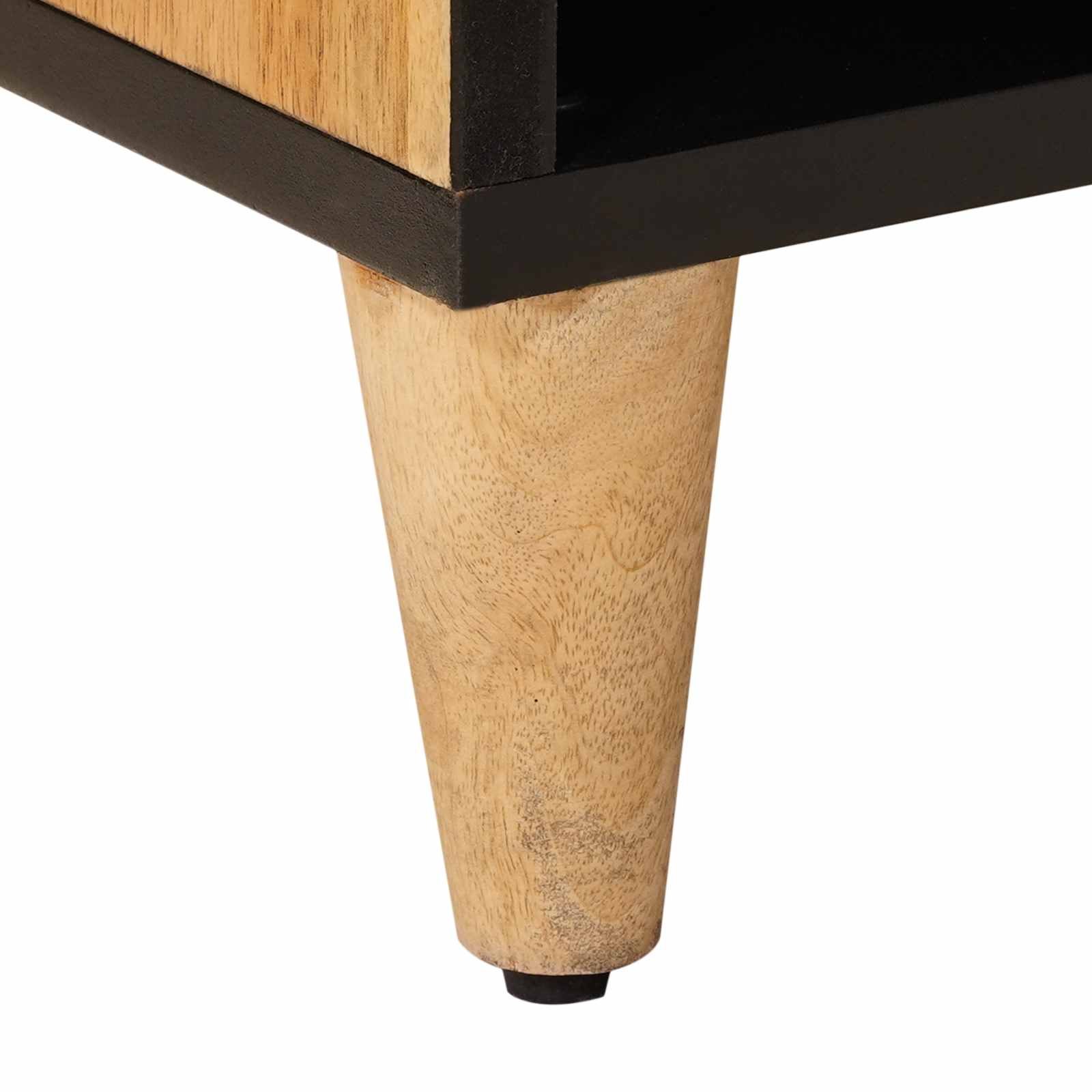 Meuble TV Naturel 100 x 33,5 x 46 cm Bois de mangue massif - XIOS