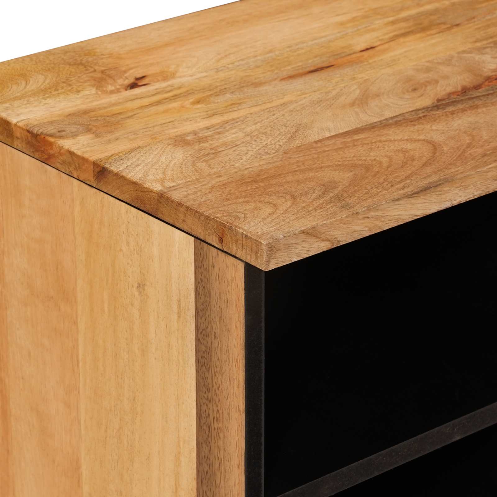 Meuble TV Naturel 80 x 33 x 46 cm Bois de mangue massif - XIOS