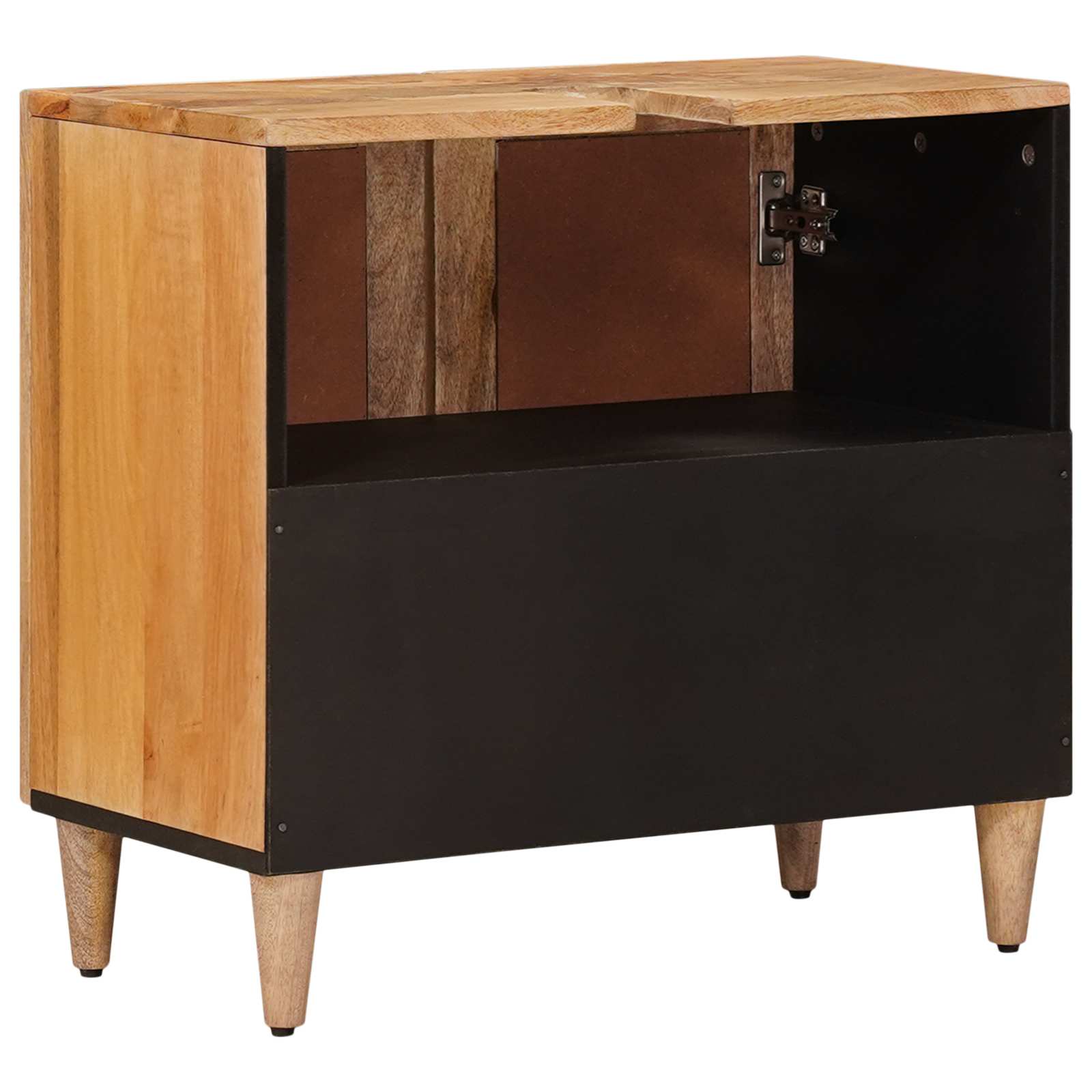 Meuble sous Lavabo de Salle de Bain Naturel 62 x 33 x 58 cm