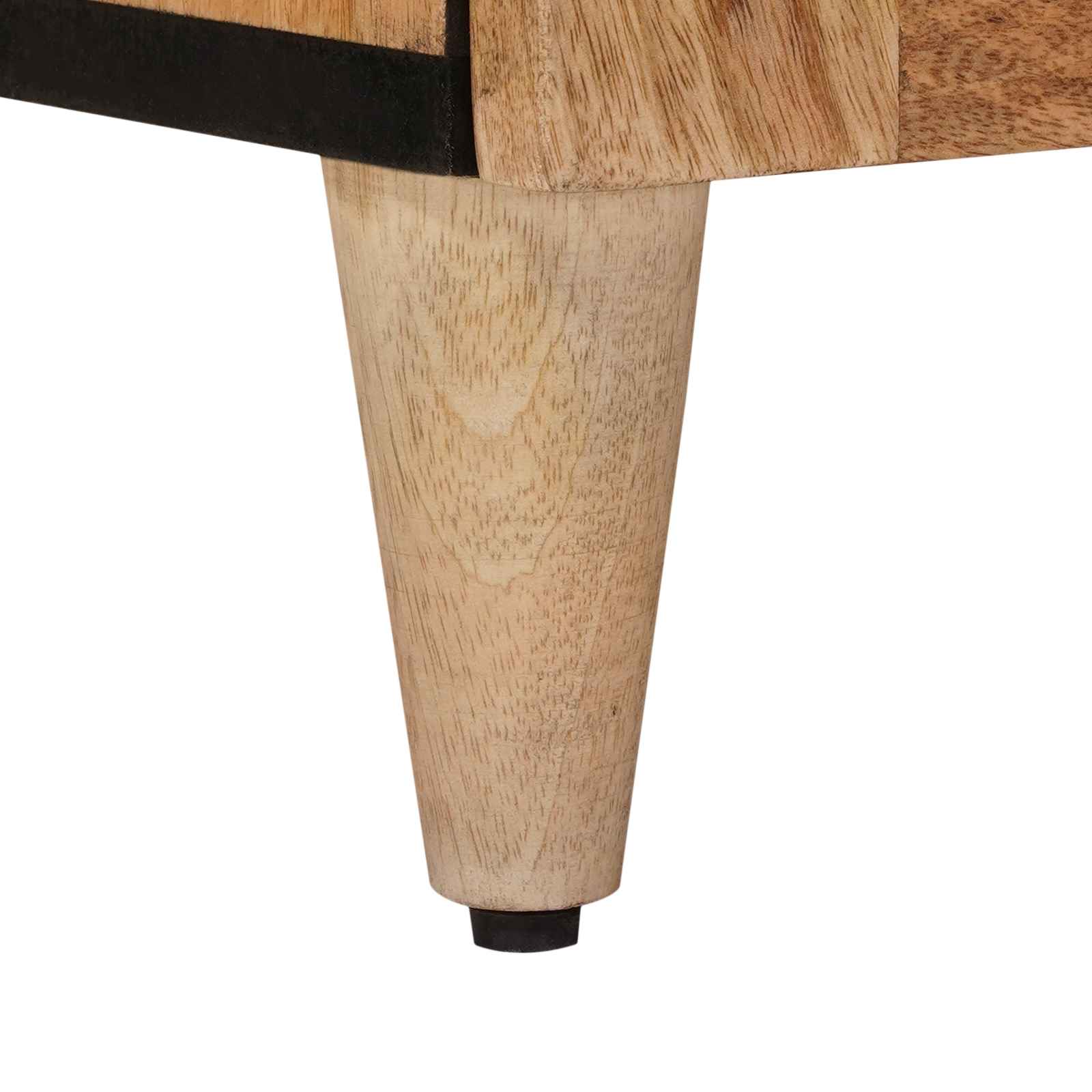 Buffet avec porte Naturel 40 x 33 x 75 cm Bois de mangue massif - XIOS