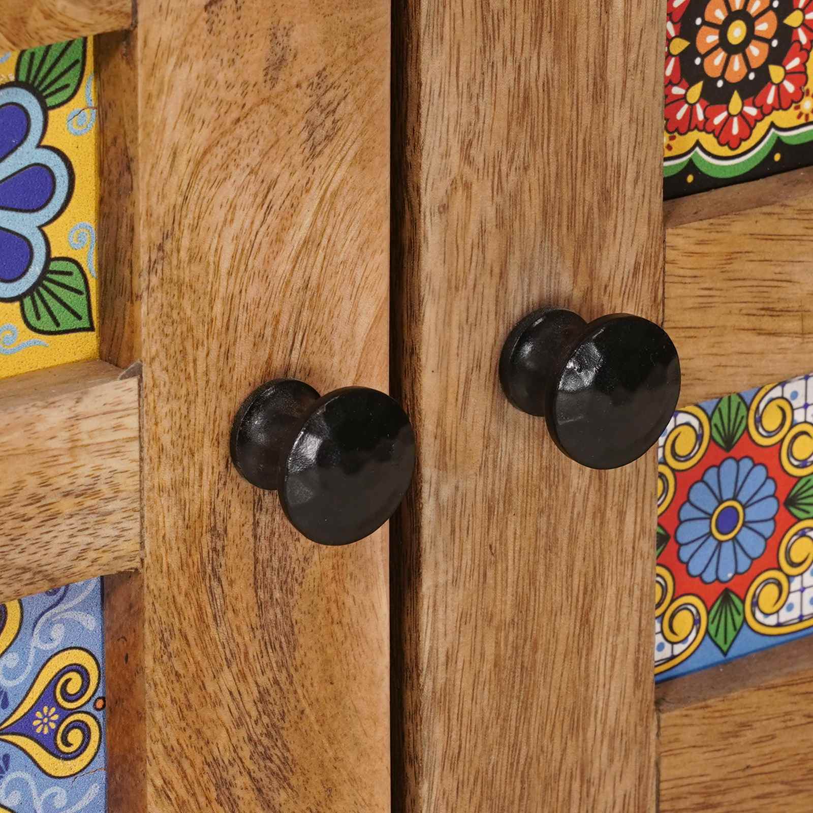 Buffet Naturel 60 x 33,5 x 75 cm Bois de mangue massif - XIOS