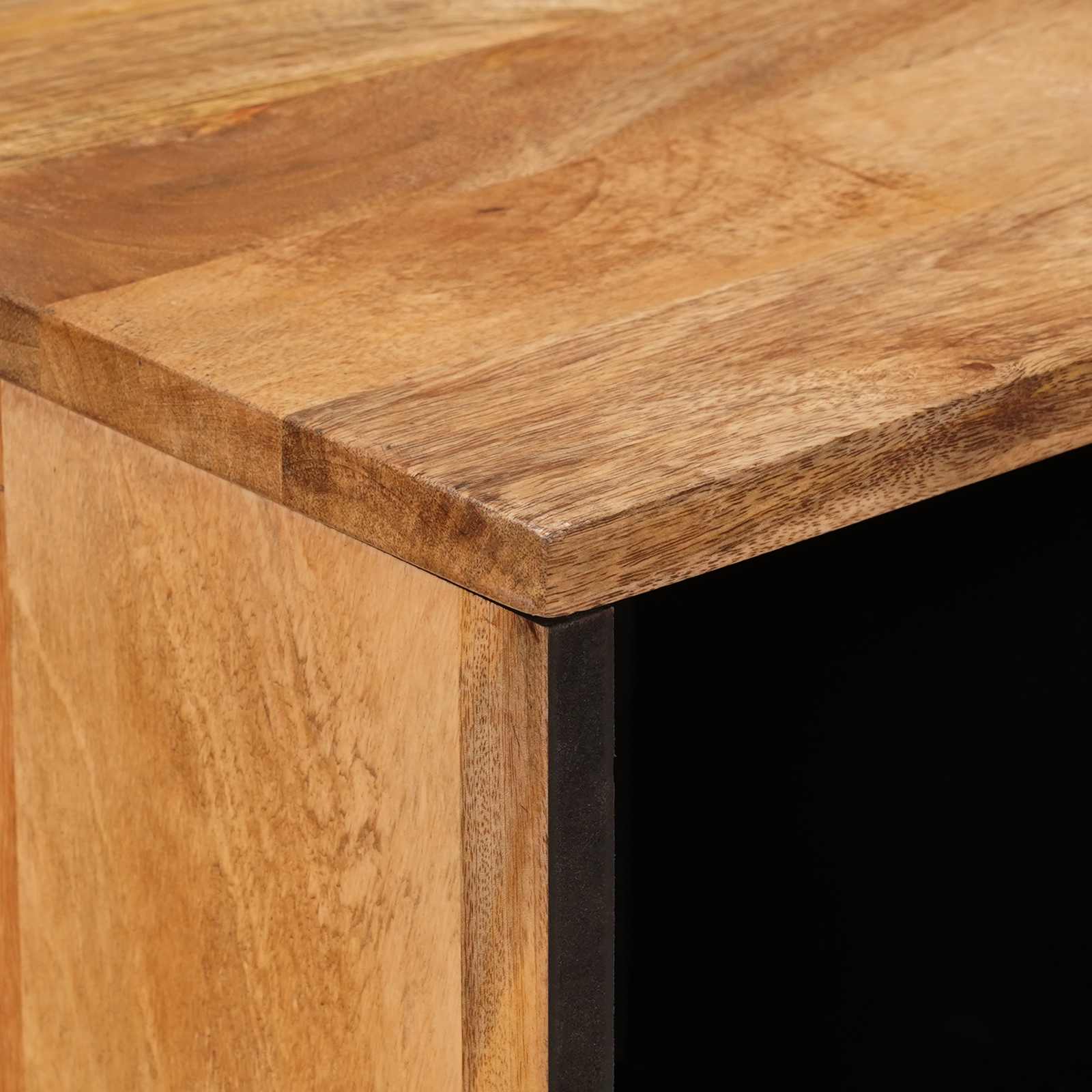 Buffet Naturel 80 x 33,5 x 75 cm Bois de mangue massif - XIOS