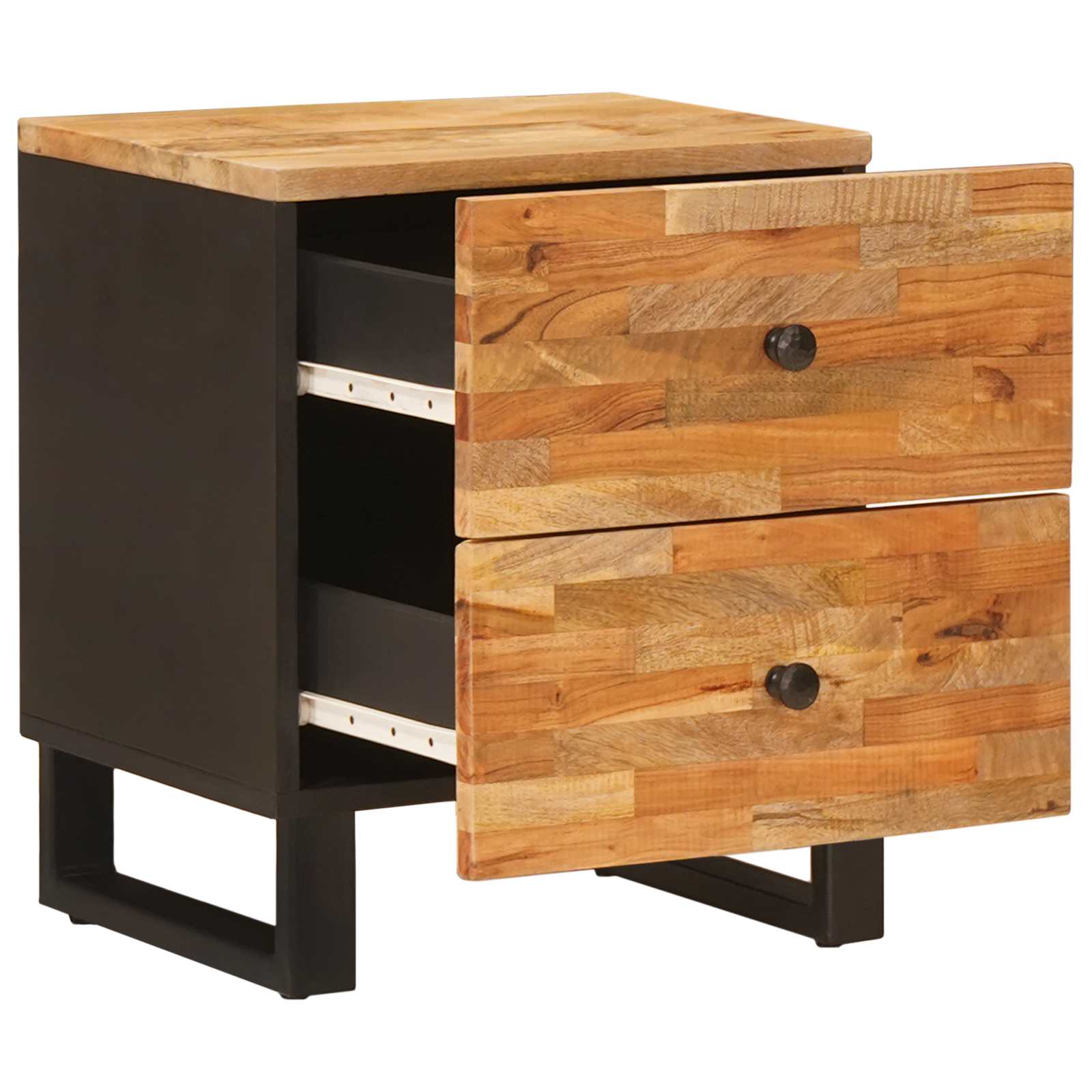 Cabinet de chevet avec tiroir 2 pcs Marron 40 x 33,5 x 46 cm - XIOS