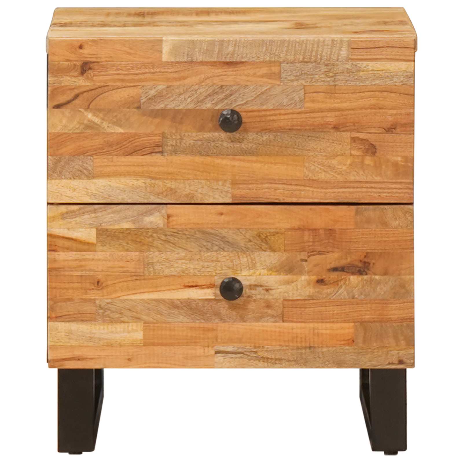Cabinet de chevet avec tiroir 2 pcs Marron 40 x 33,5 x 46 cm - XIOS