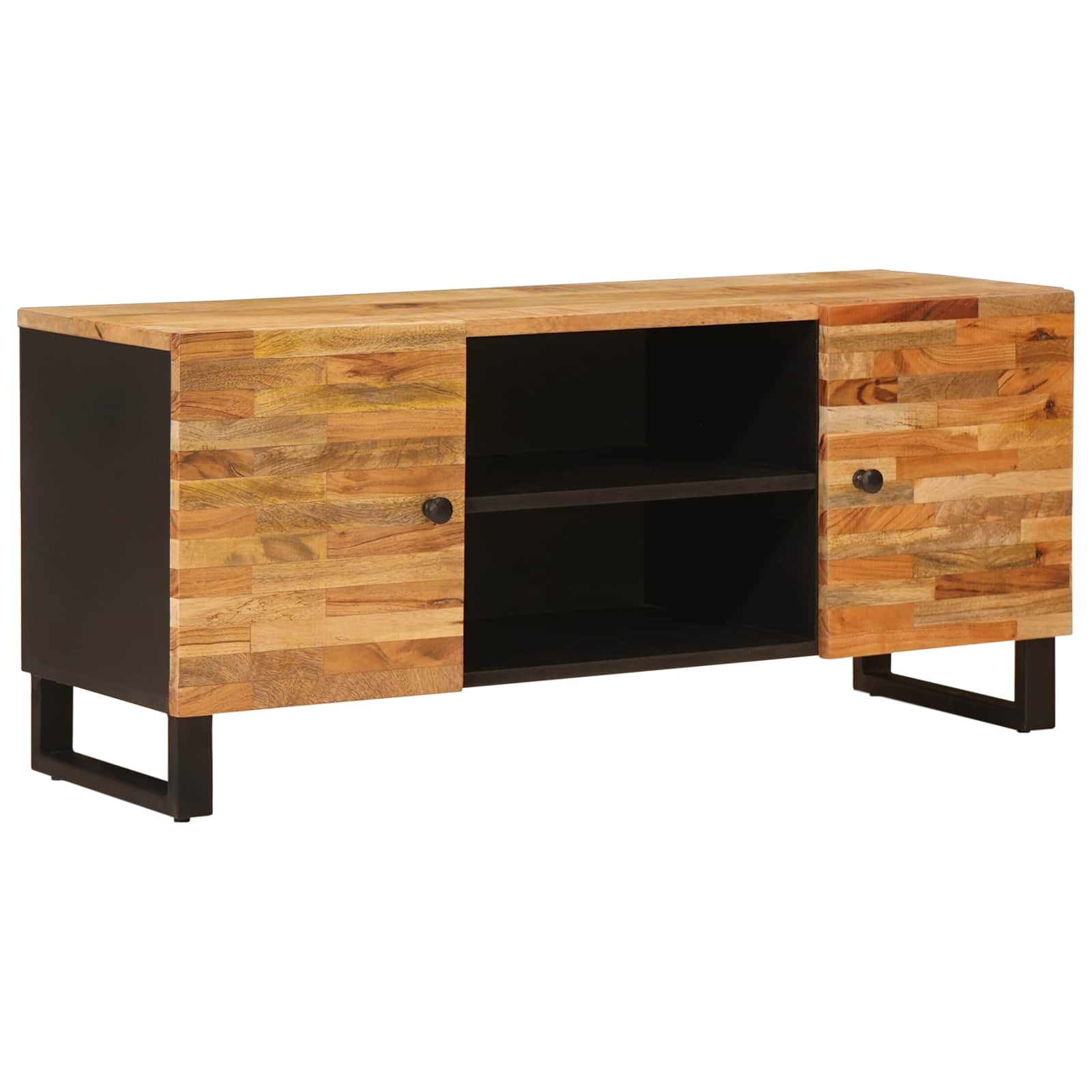 Meuble TV Marron 105 x 33 x 46 cm Bois de mangue massif - XIOS